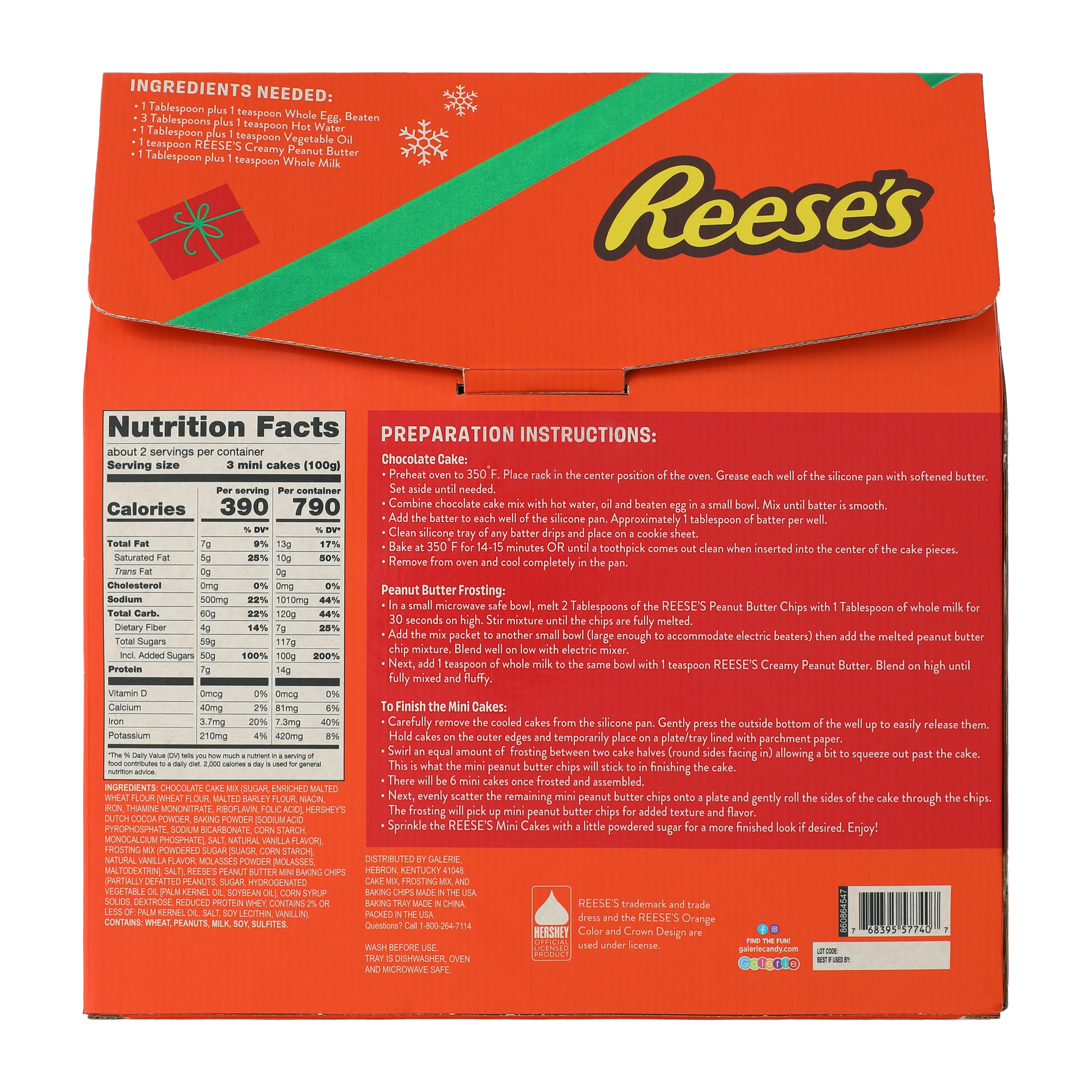 Reese's Mini Cake Kit 7.09oz