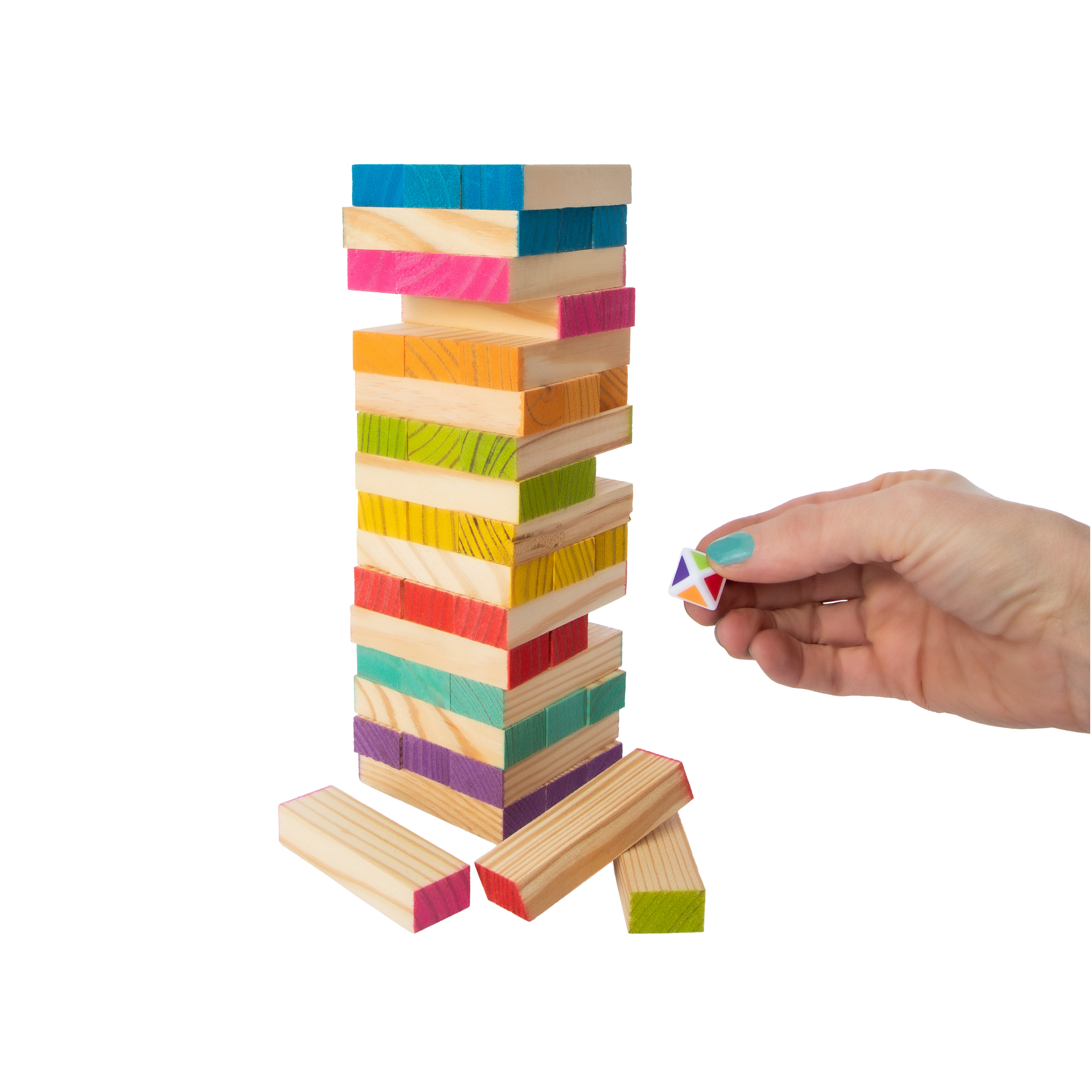 Torre de Bloques de Madera Clasico - Juego de Habilidad para la Familia 3
