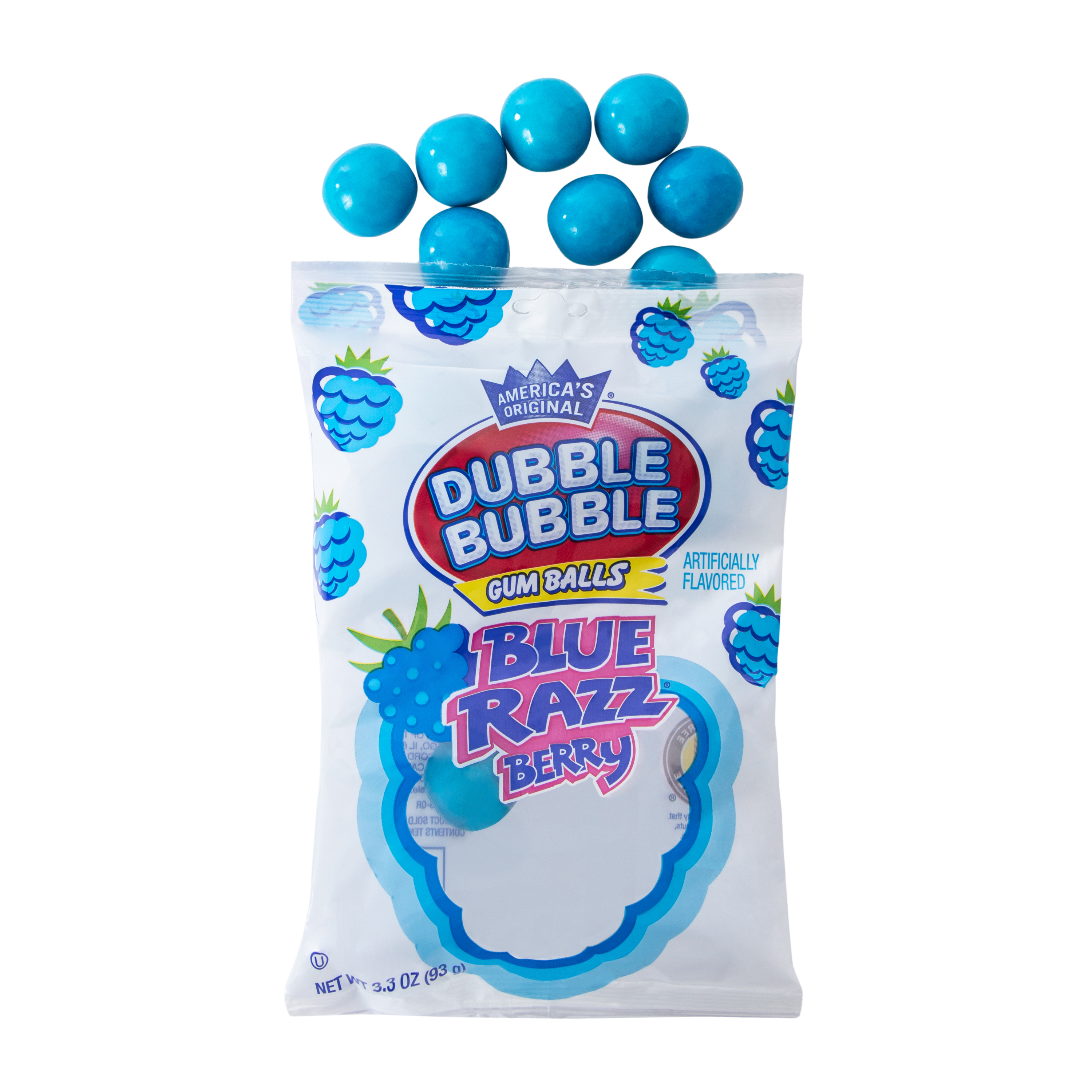 Dubble Bubble® Blue Razzberry Gumballs 3.3oz