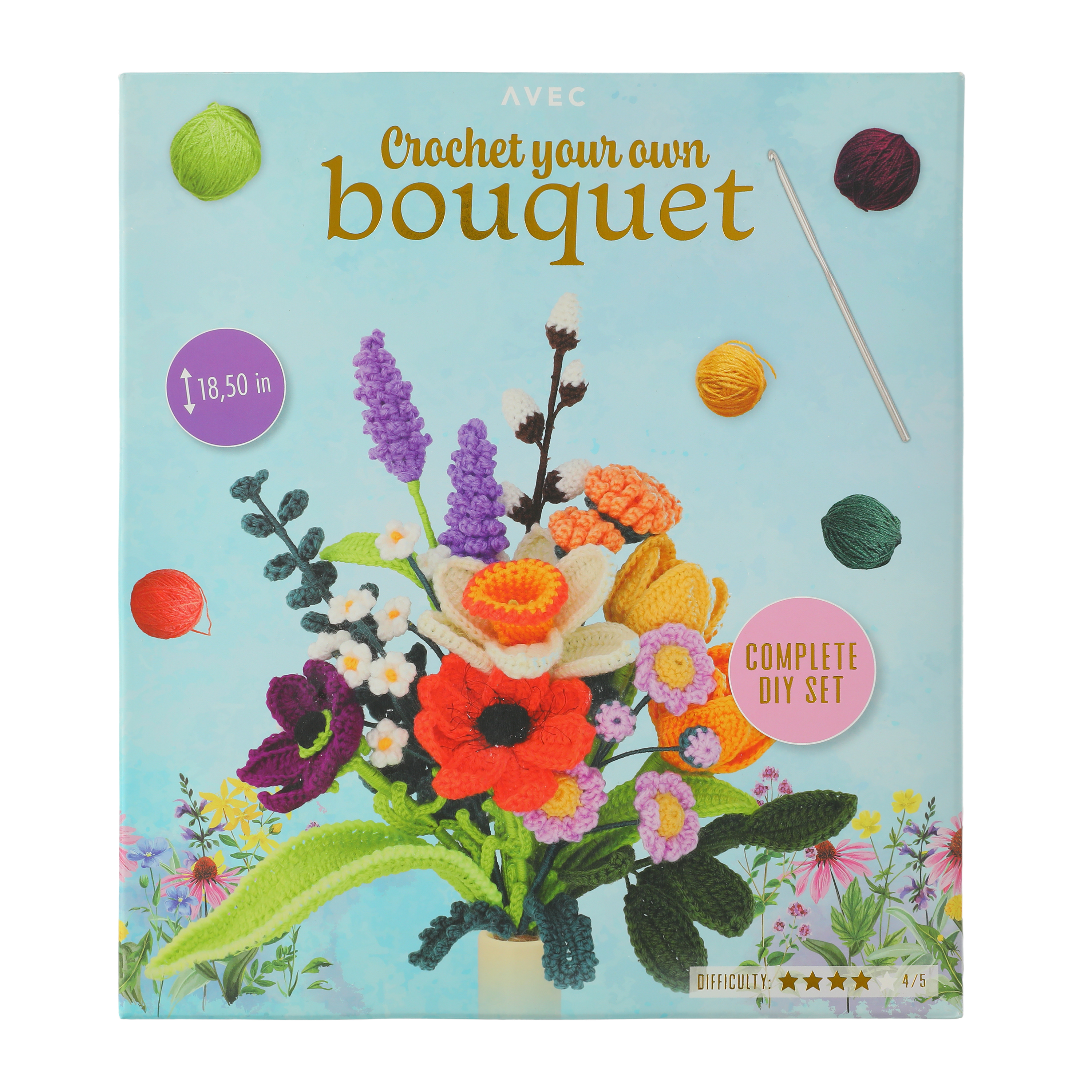 Crochet Your Own Bouquet Set