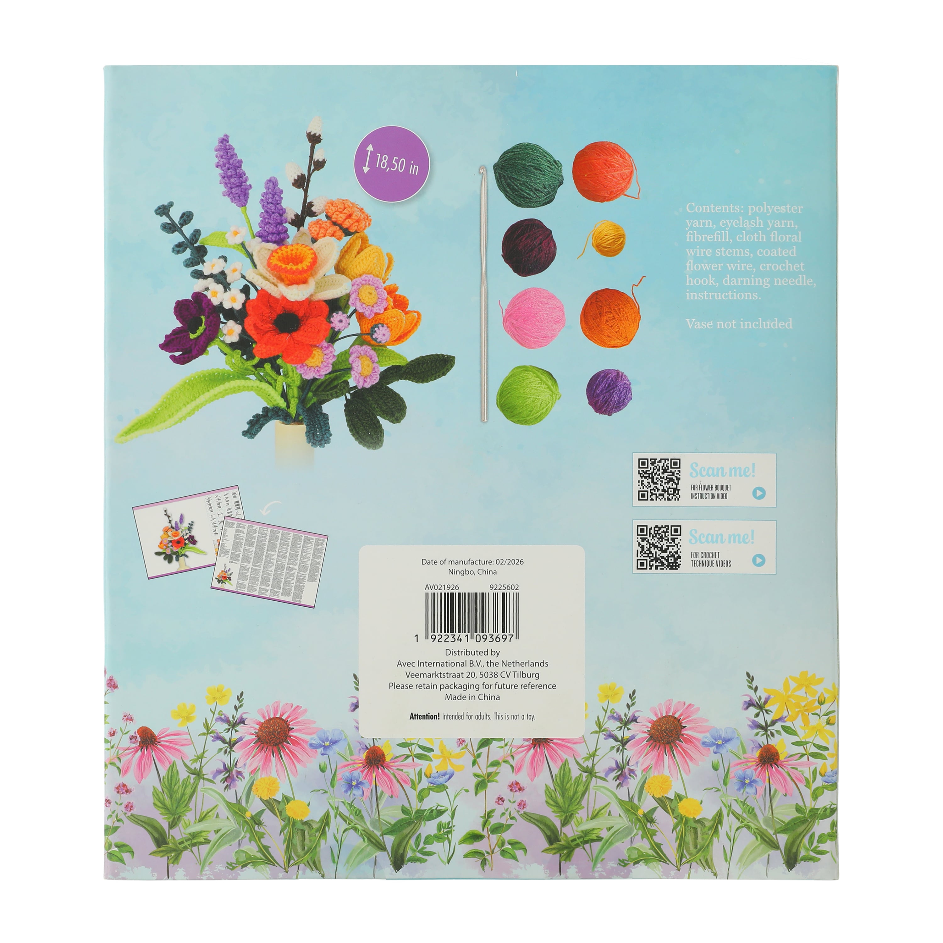 Crochet Your Own Bouquet Set