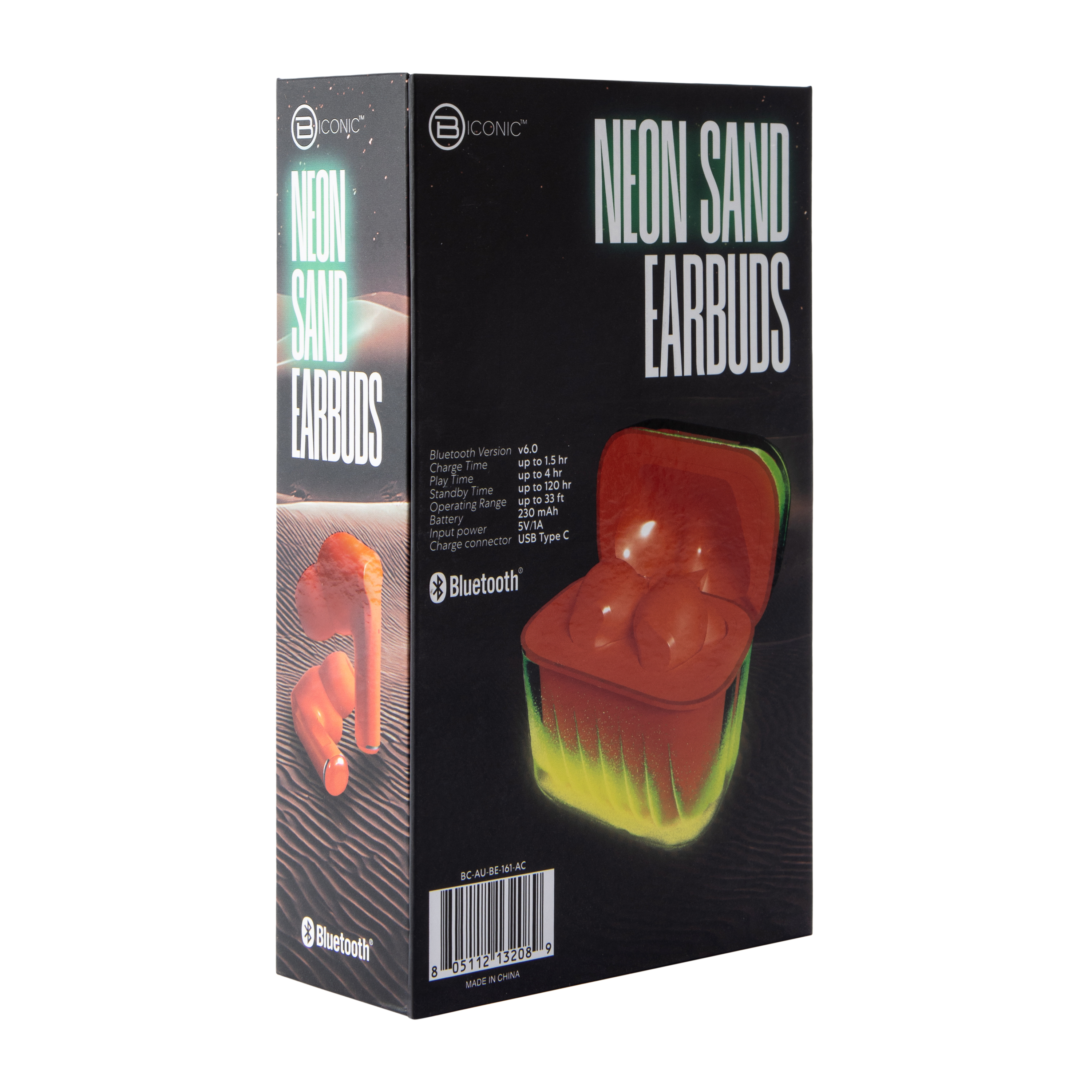 Biconic™ Neon Sand Earbuds (Styles May Vary)