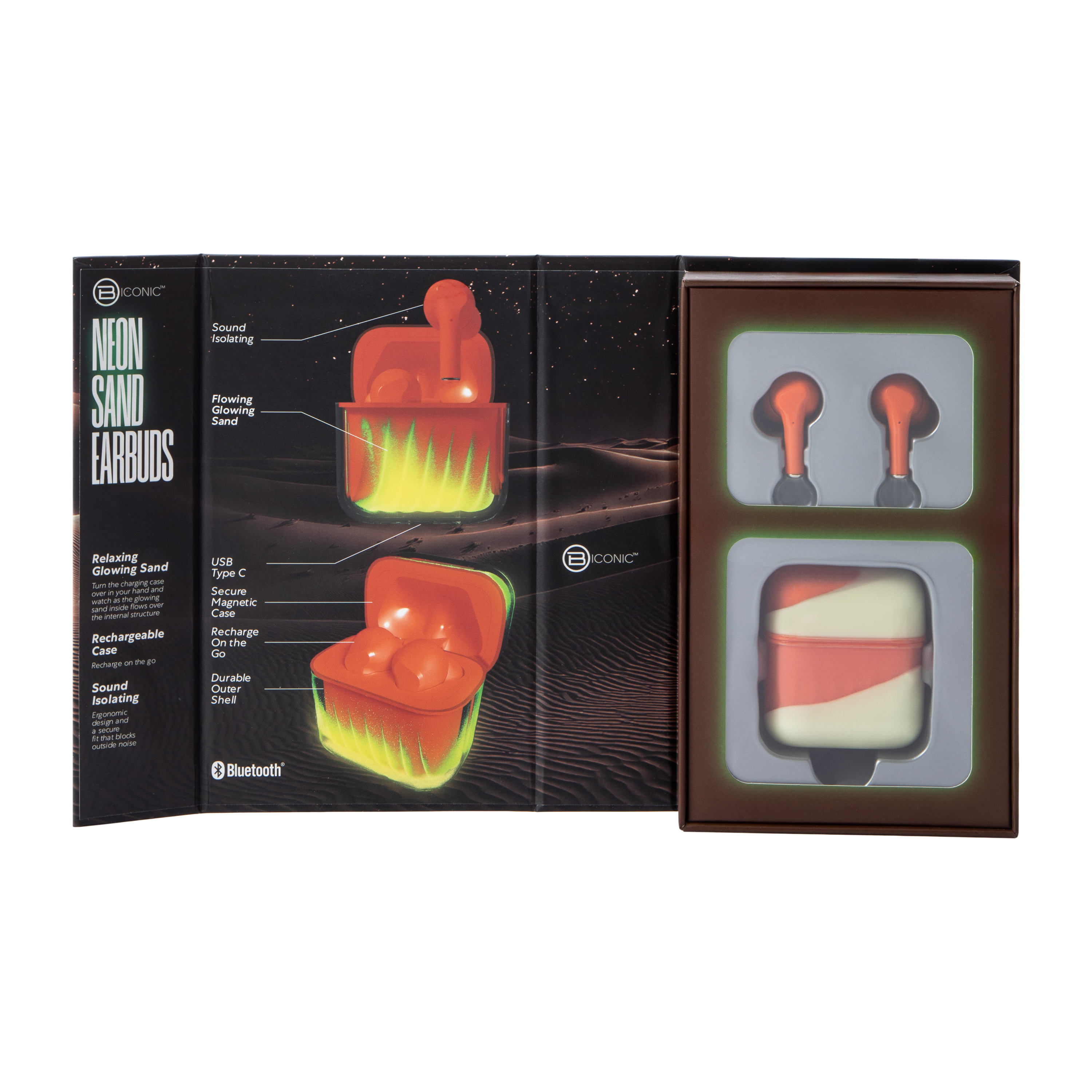 Biconic™ Neon Sand Earbuds (Styles May Vary)