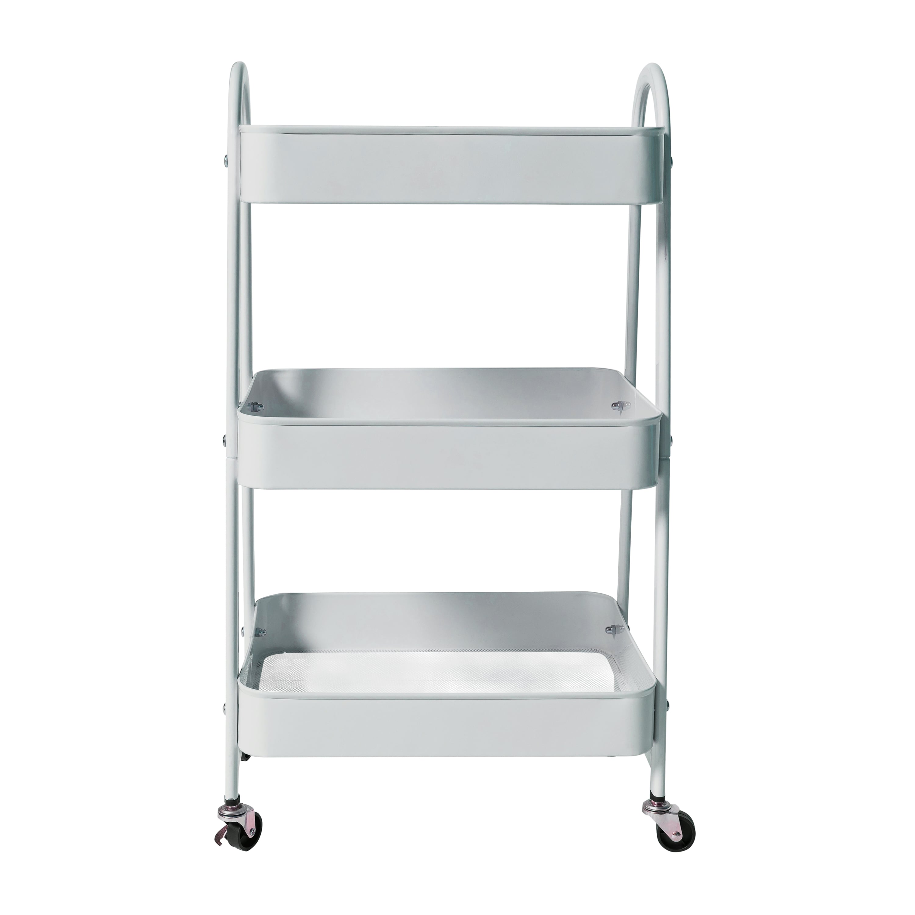 3-Tier Metal Rolling Cart