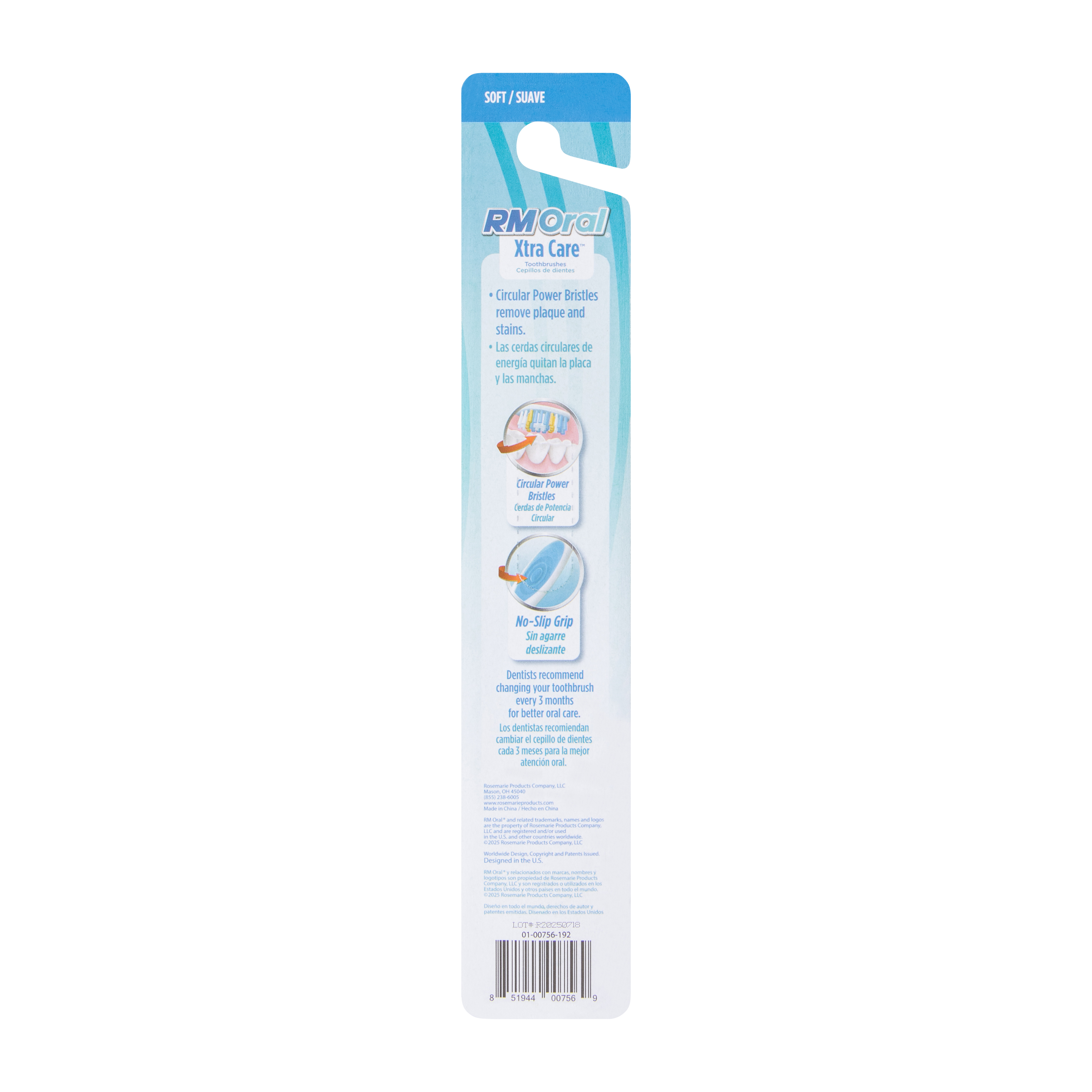 RM Oral® Xtra Care™ Toothbrush (Styles May Vary)