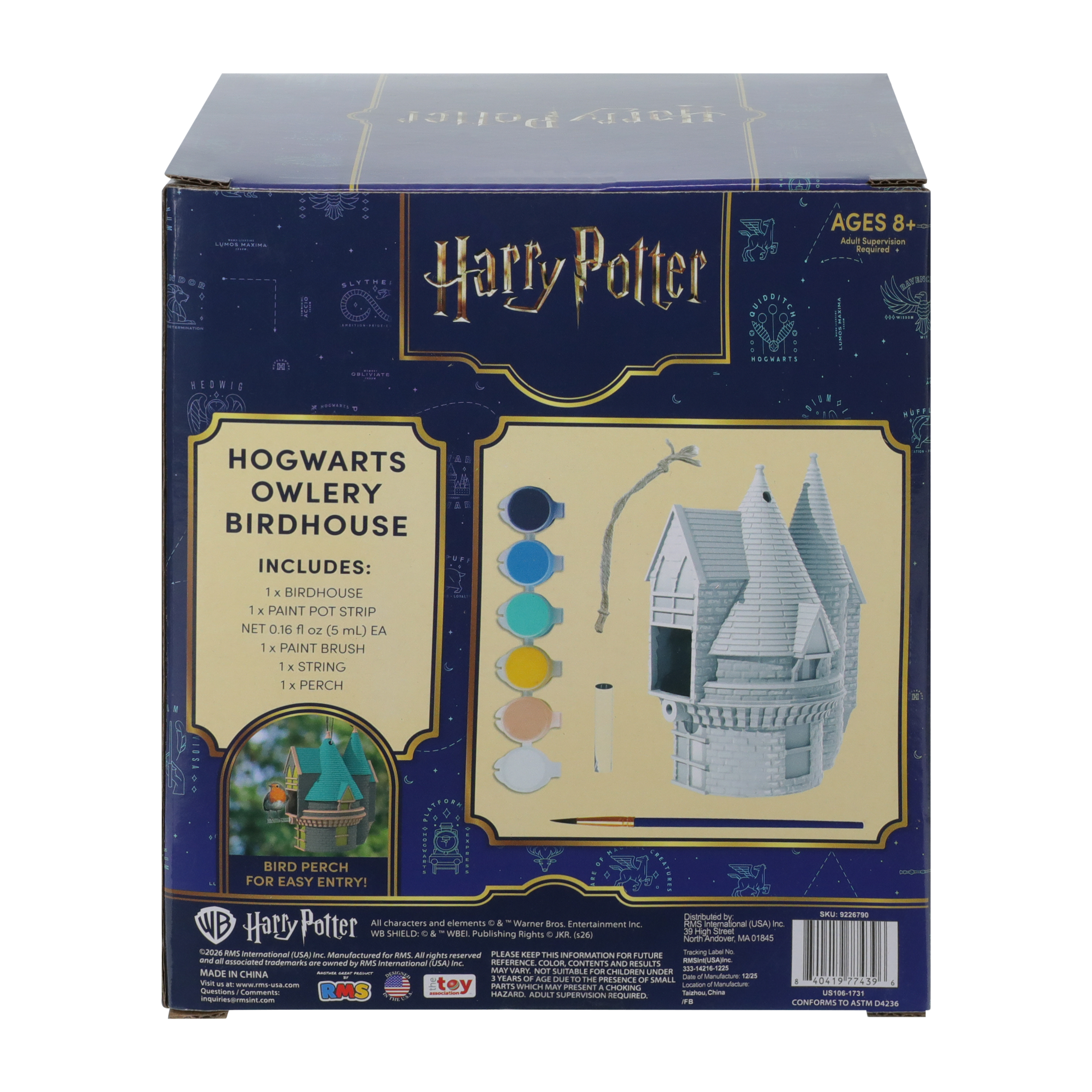 Harry Potter™ Paint Your Own Hogwarts Owlery Birdhouse Set