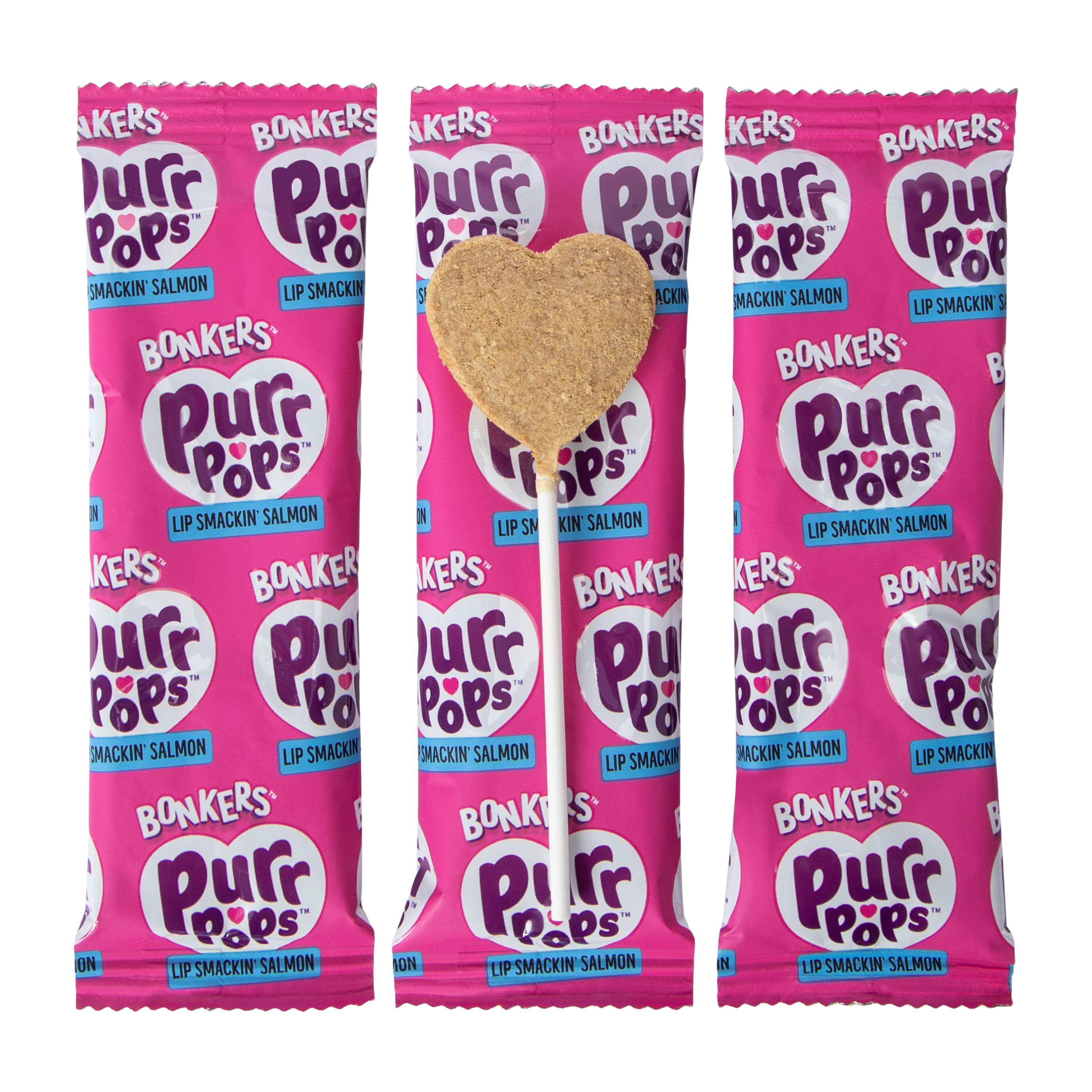 Bonkers™ Purr Pops™ Salmon Meat Stick 4-Pack