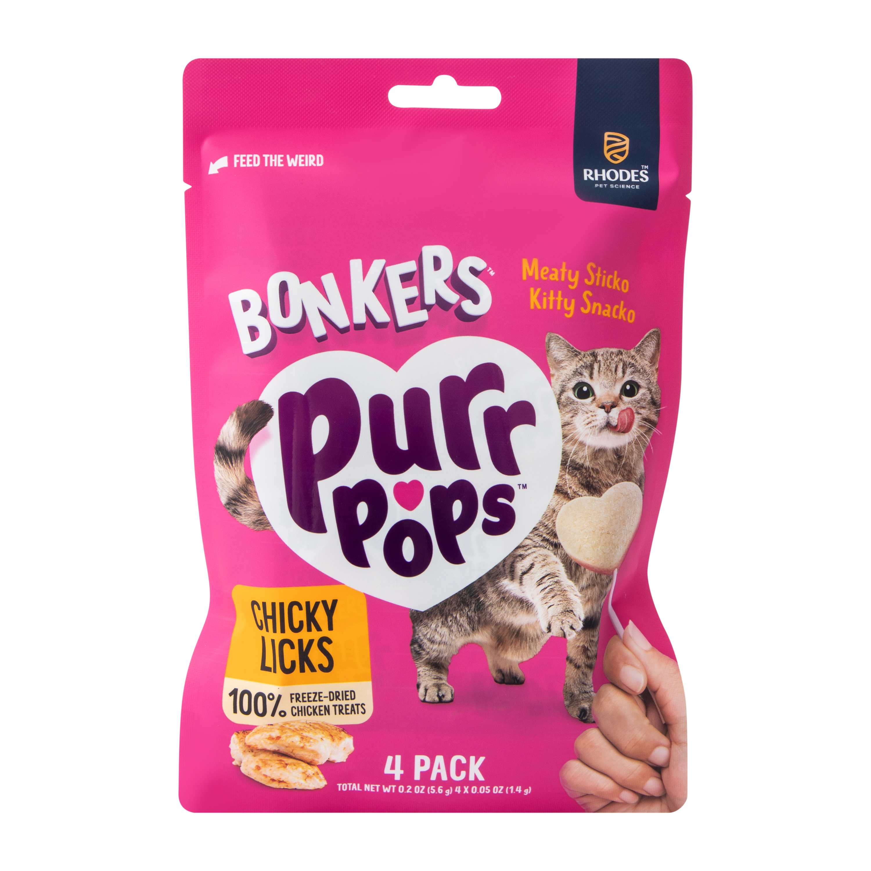 Bonkers™ Purr Pops™Chicky Licks Sticks 4-Pack