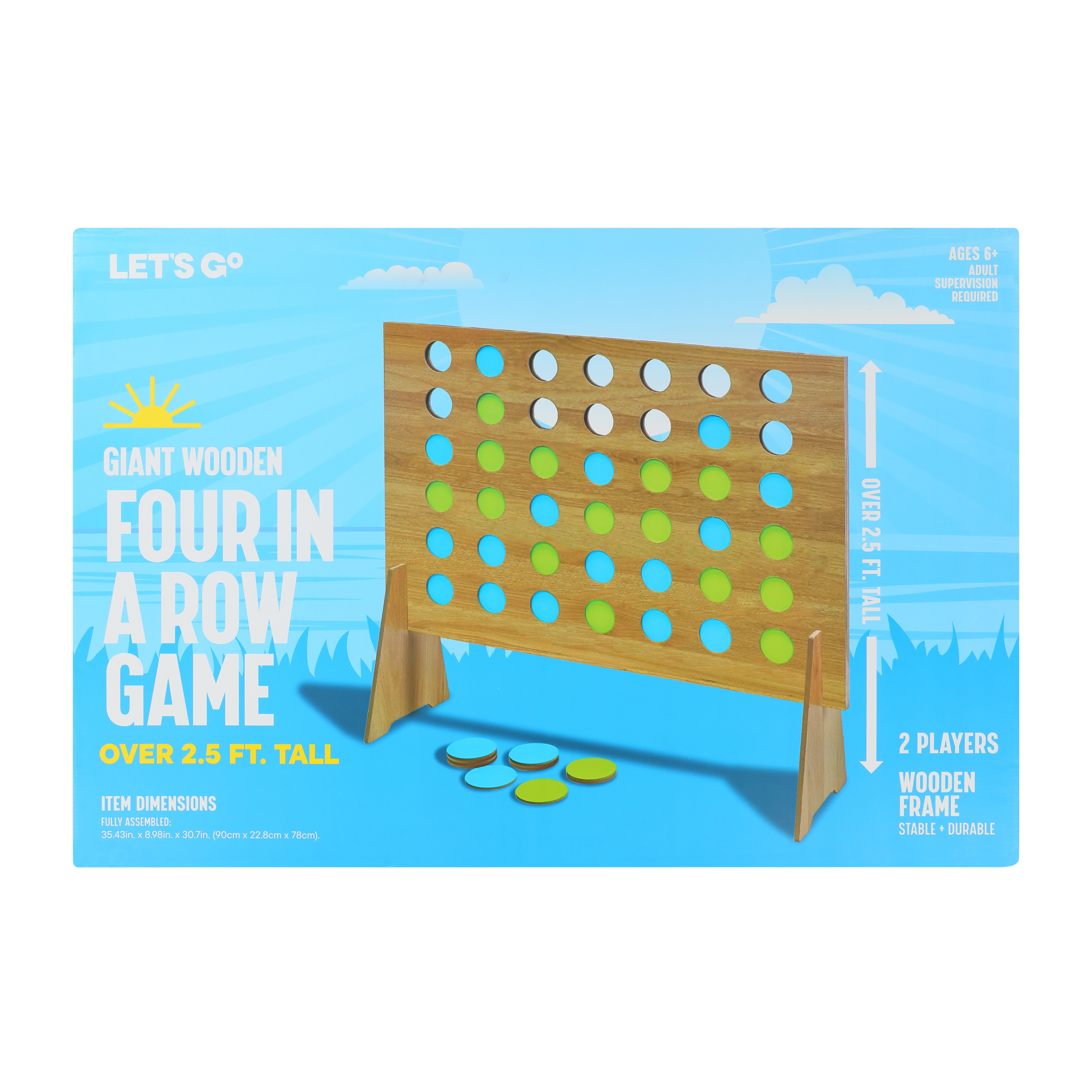 Giant Wooden Four In A Row Game