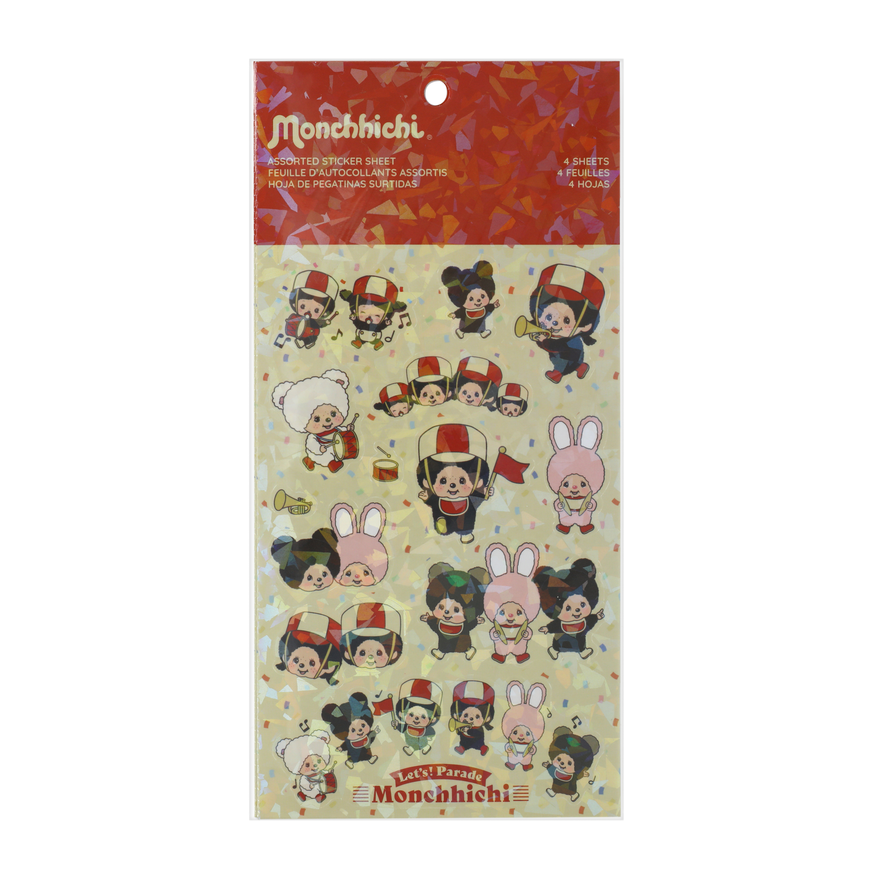 Monchhichi® Assorted Sticker Sheets 4-Pack