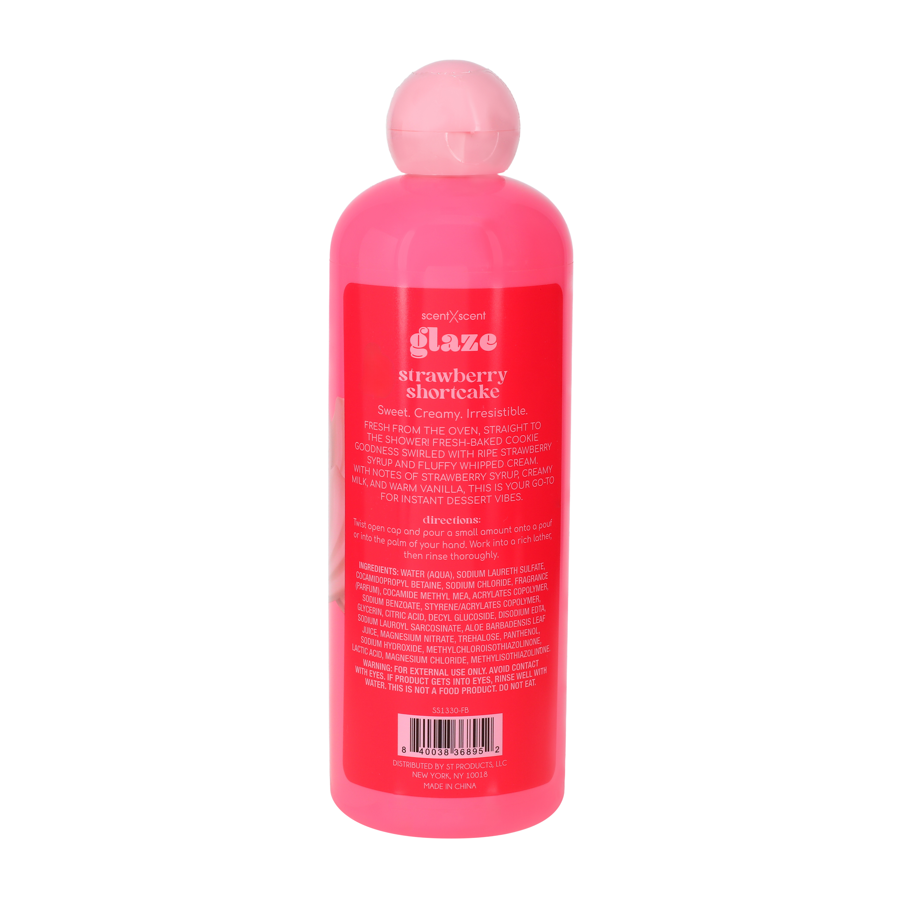 Glaze Strawberry Cookie Body Wash 16oz