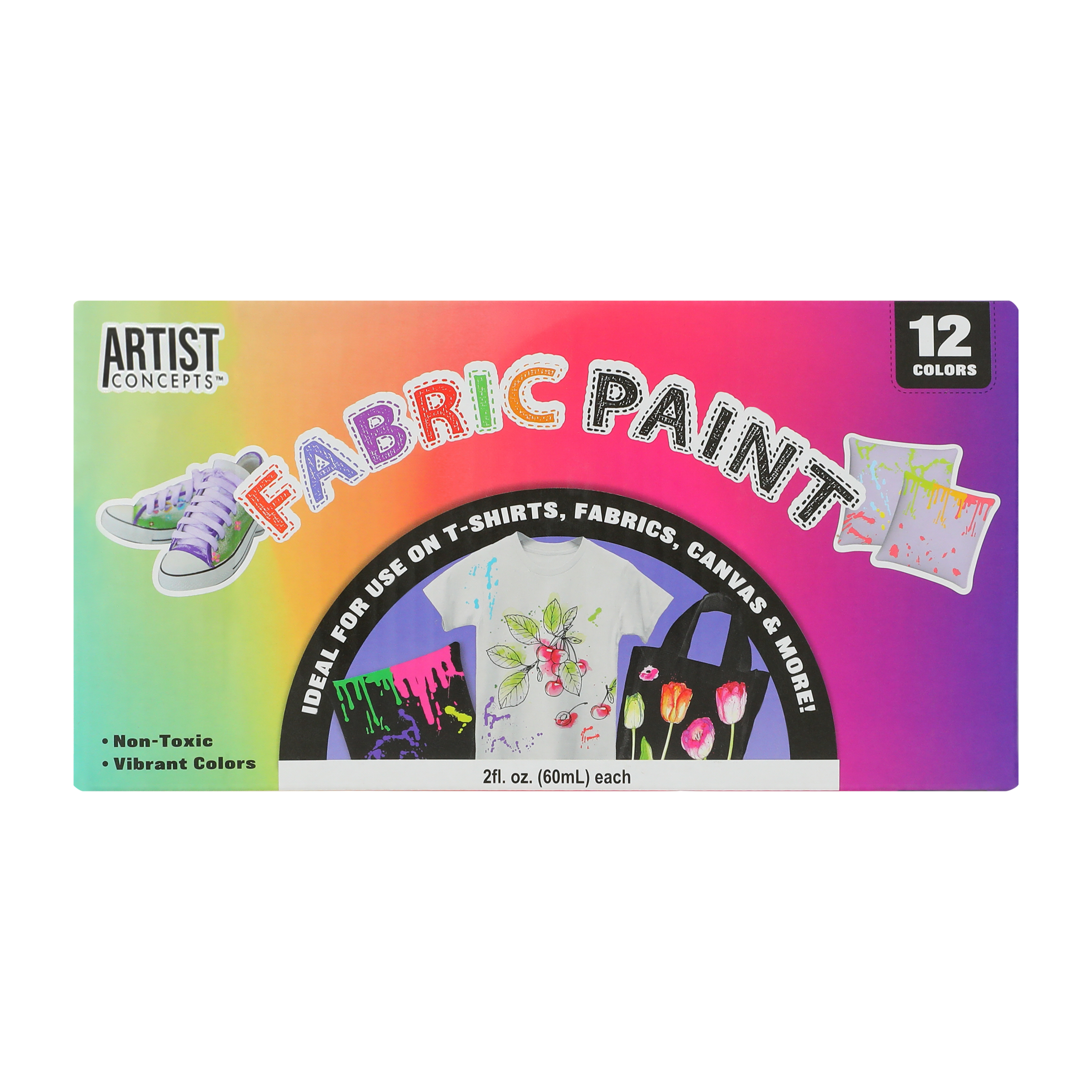 Artist Concepts™ Fabric Paint 12-Pack