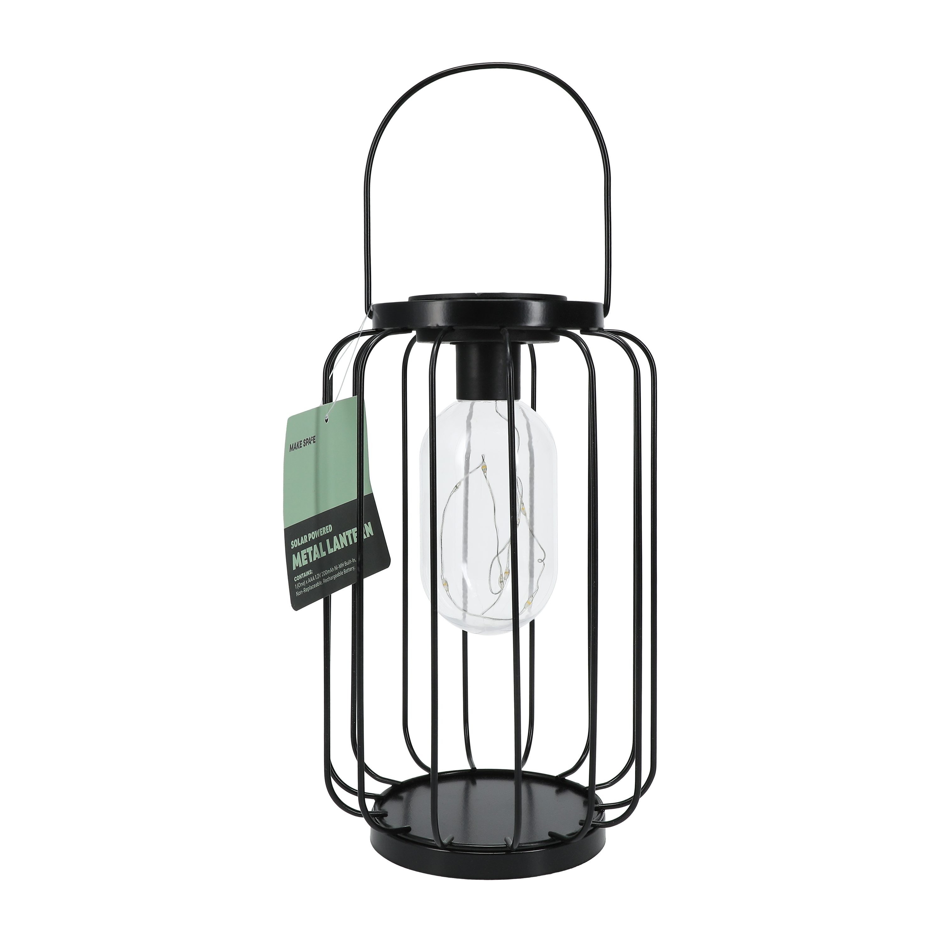 Solar Powered Metal Lantern