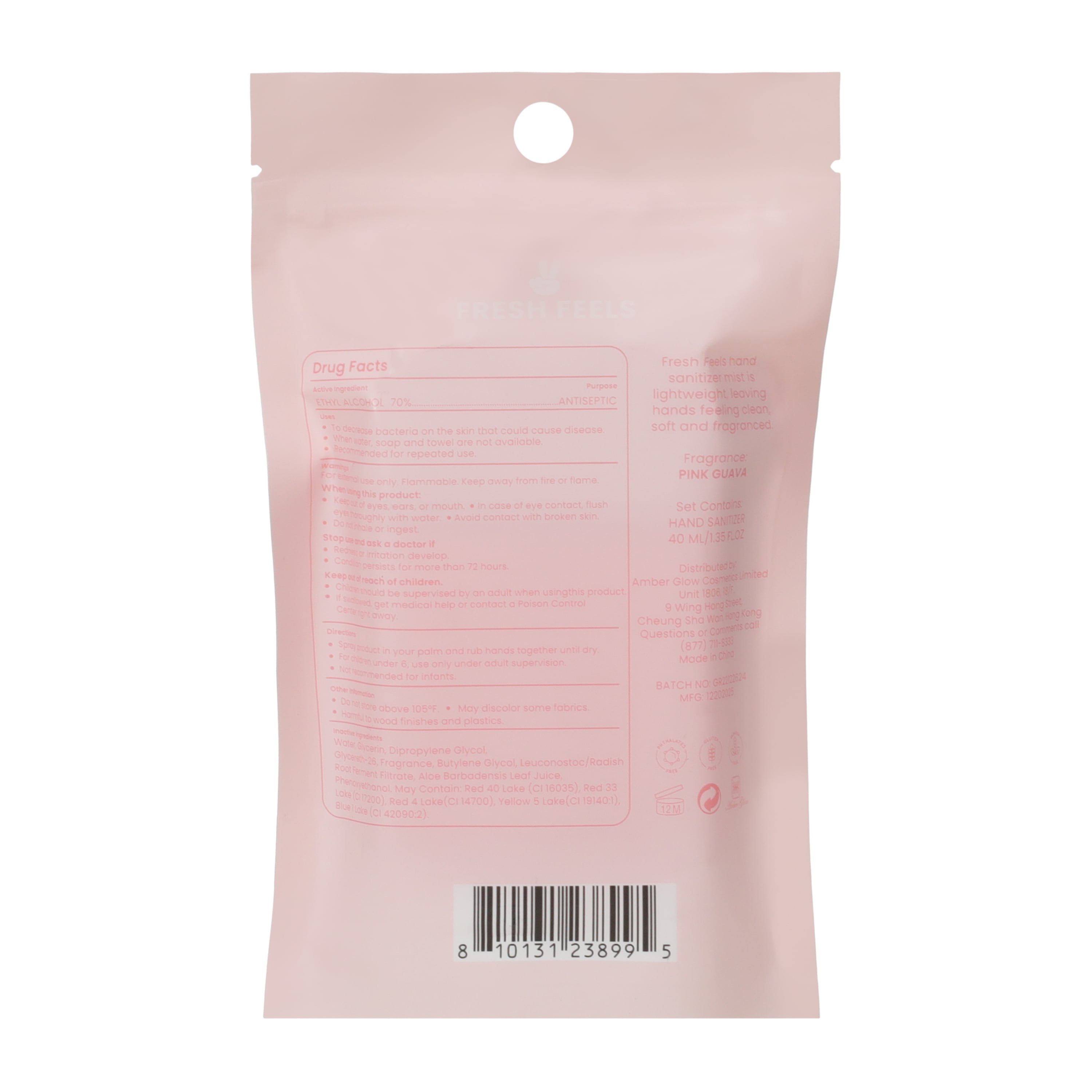 Fresh Feels Pink Guava Hand Sanitizer Mist 1.3oz | Five Below