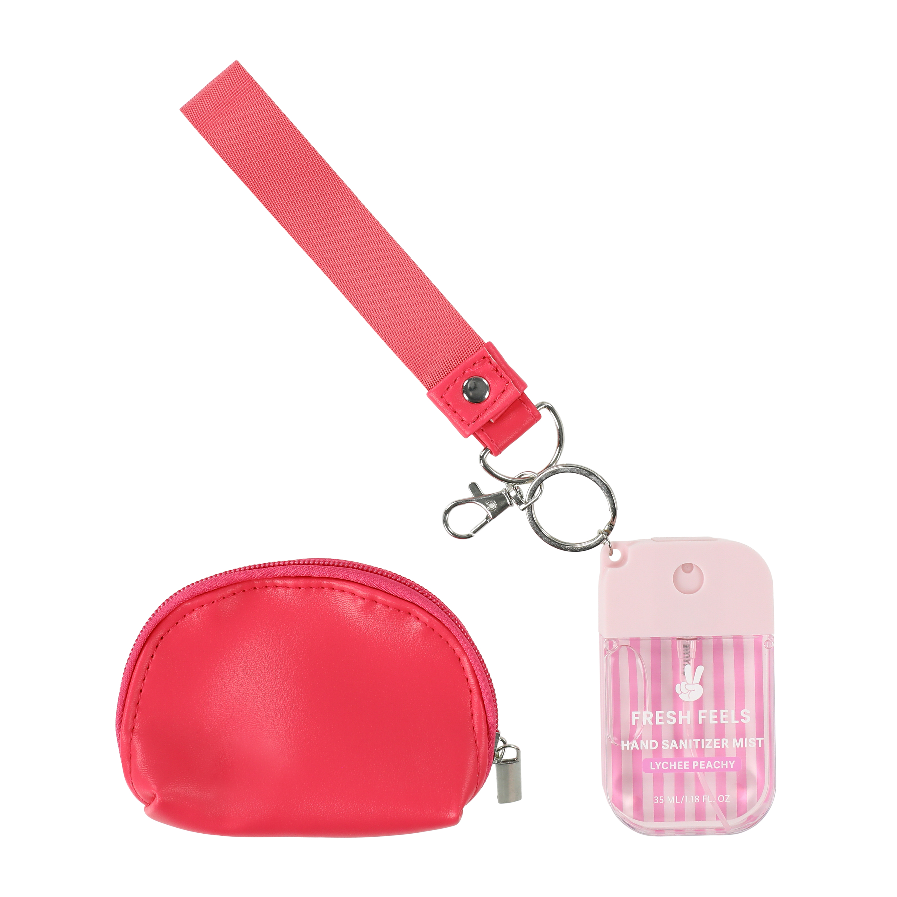 Hot Girl Fresh Feels Lychee Peachy  Keychain Bag Spray Set