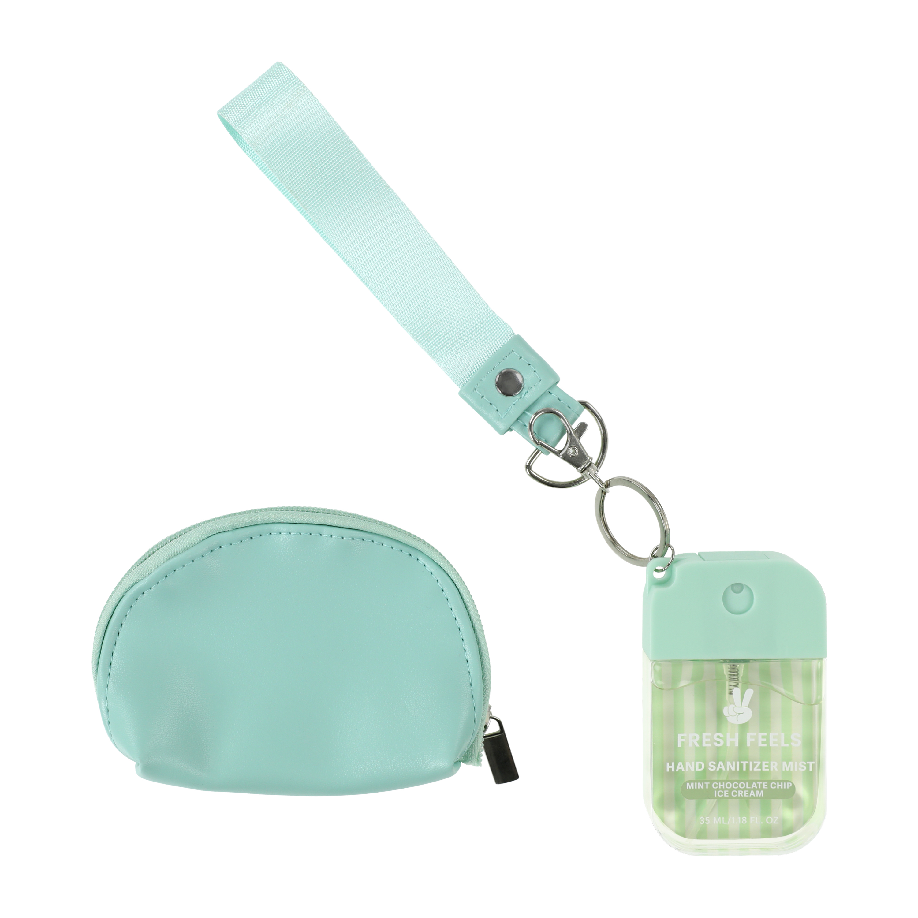 Hot Girl Fresh Feels Mint Chocolate Chip Ice Cream Keychain Bag Spray Set