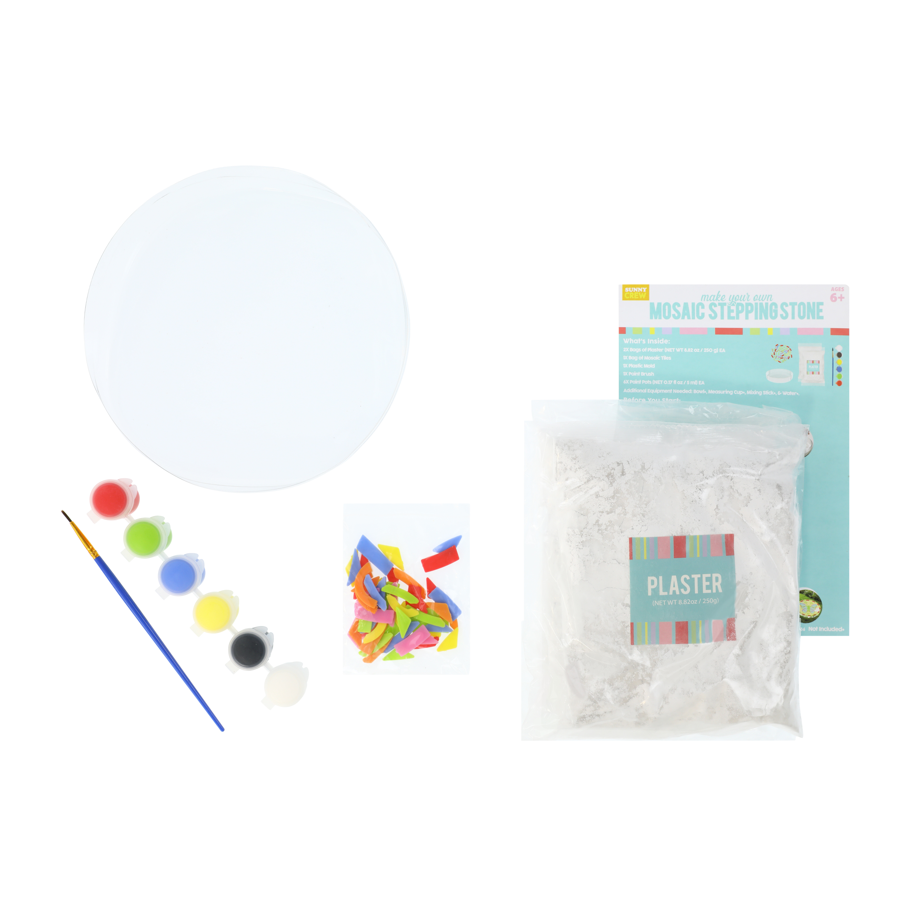 Sunny Crew Make Your Own Mosiac Stepping Stone Set