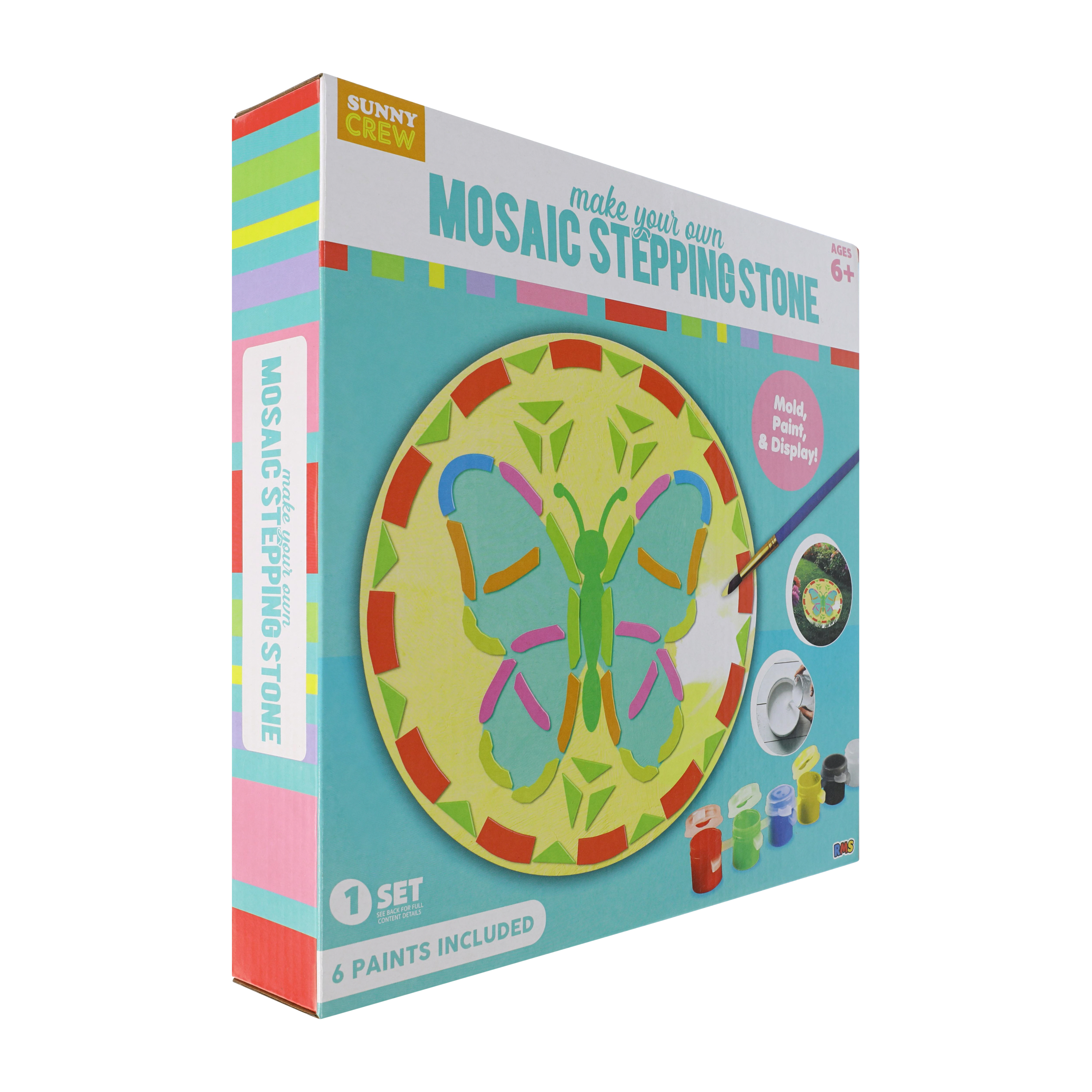 Sunny Crew Make Your Own Mosiac Stepping Stone Set