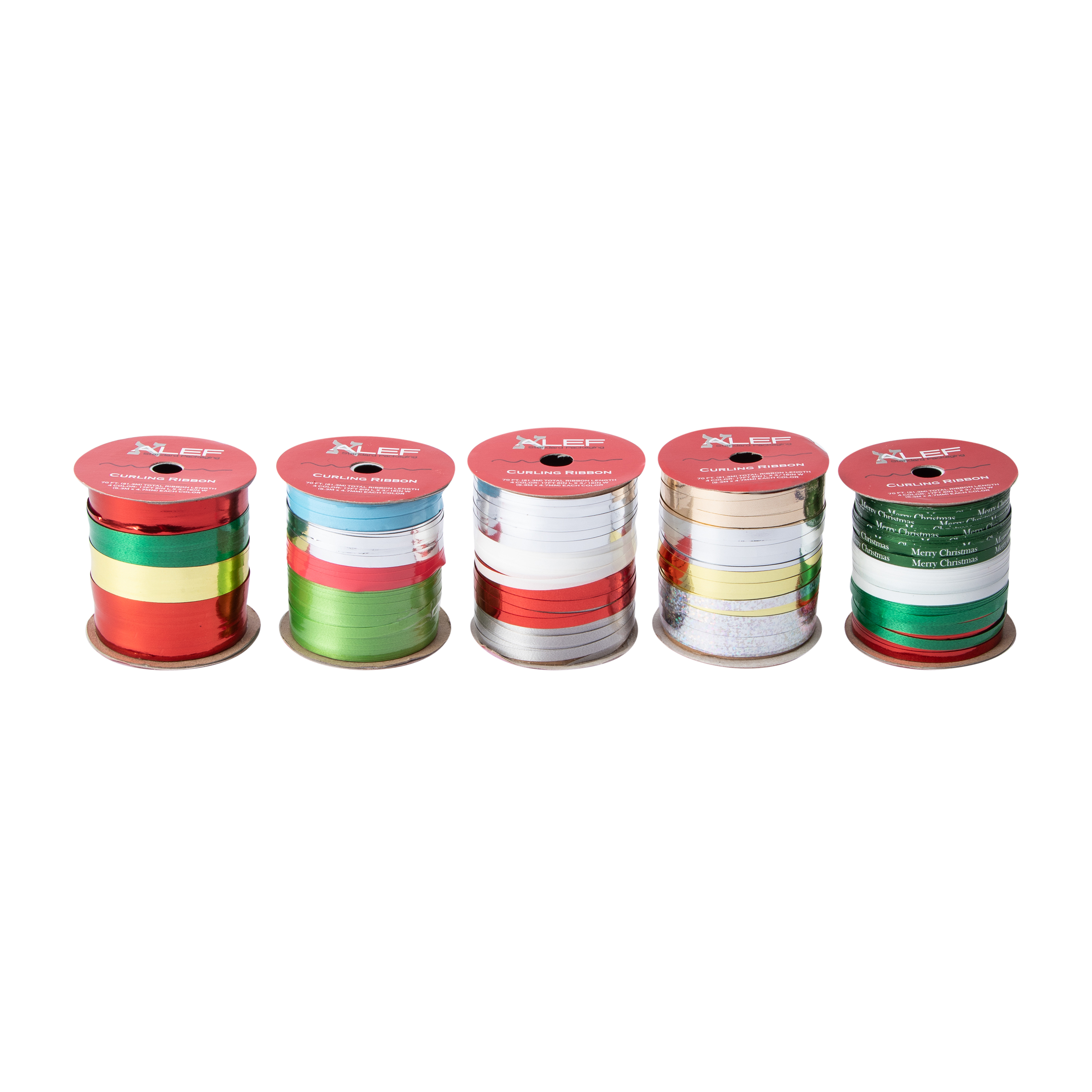 Alef Christmas Curling Ribbon 70ft. (Styles May Vary)