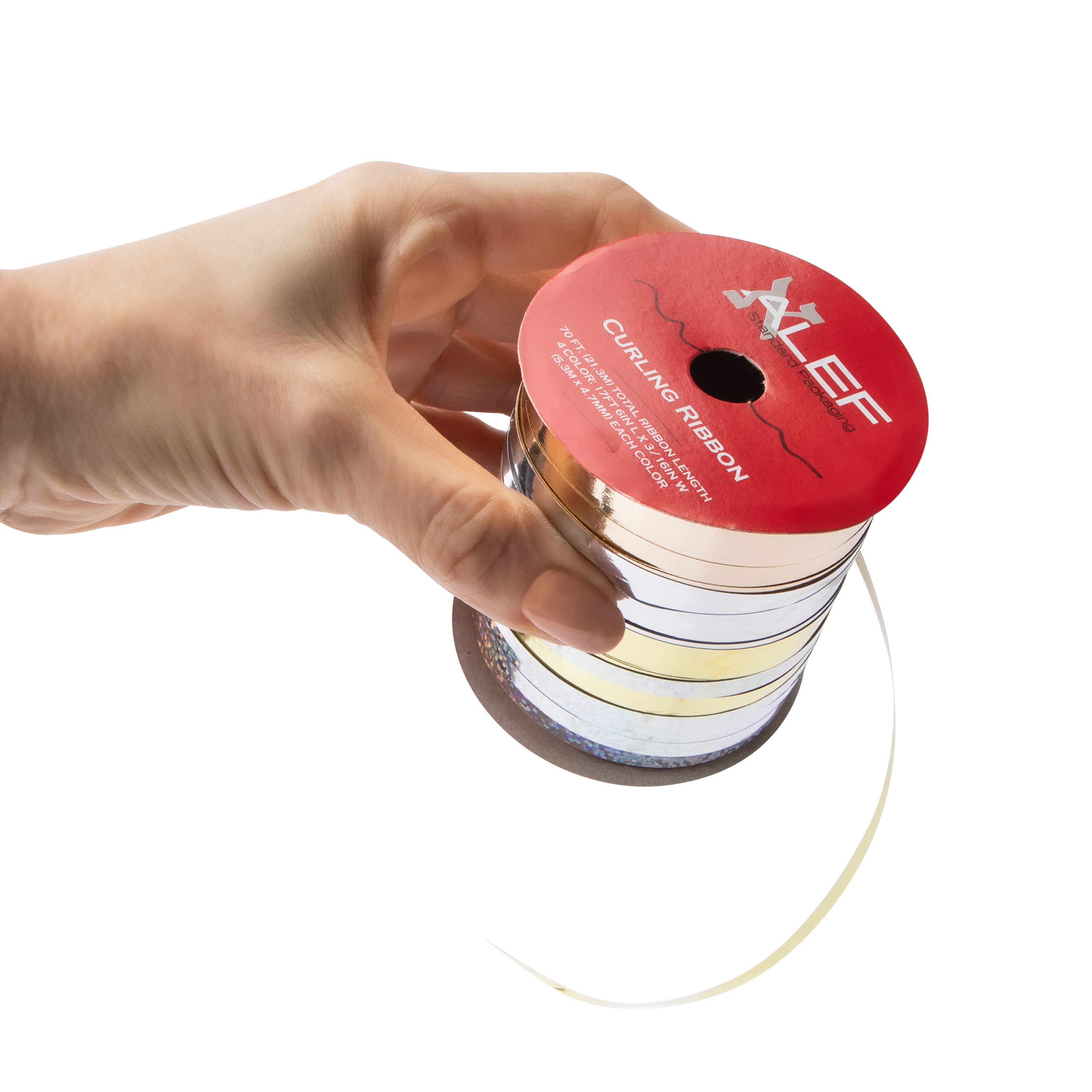 Alef Christmas Curling Ribbon 70ft. (Styles May Vary)