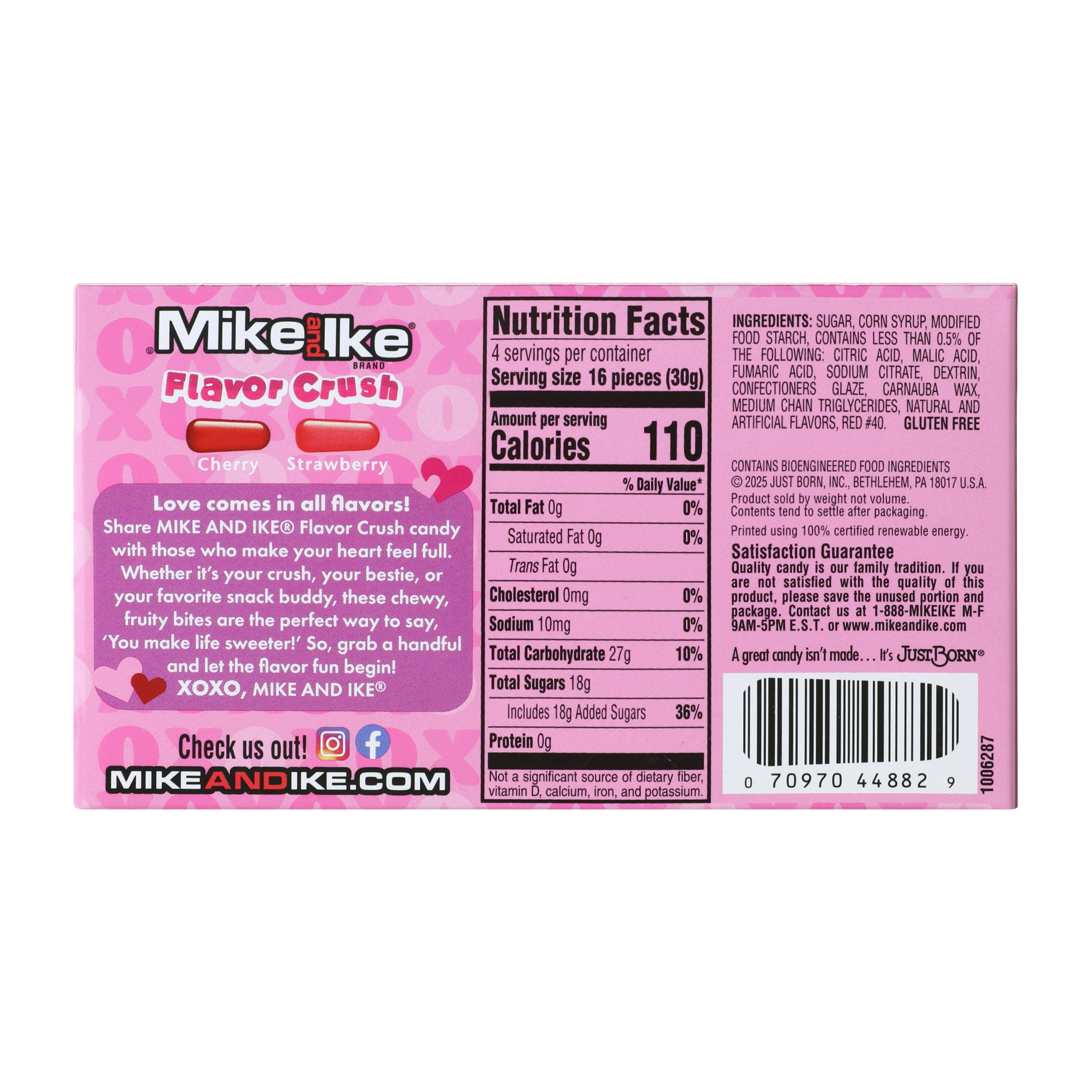 Valentine's Day Mike And Ike® Flavor Crush Candy 4.25oz