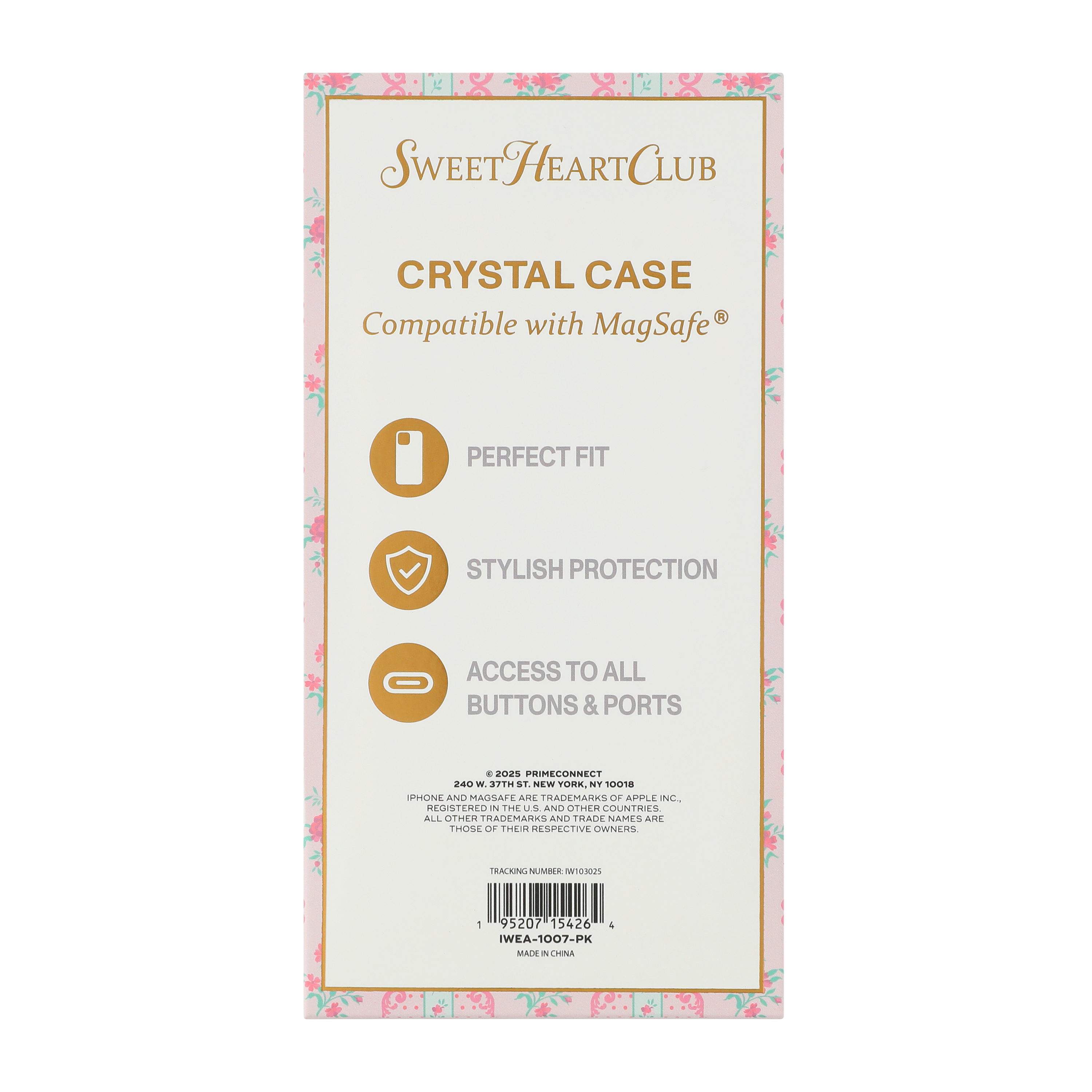 Sweet Heart Club iPhone 16e®/15®/14®/13® MagSafe® Crystal Case