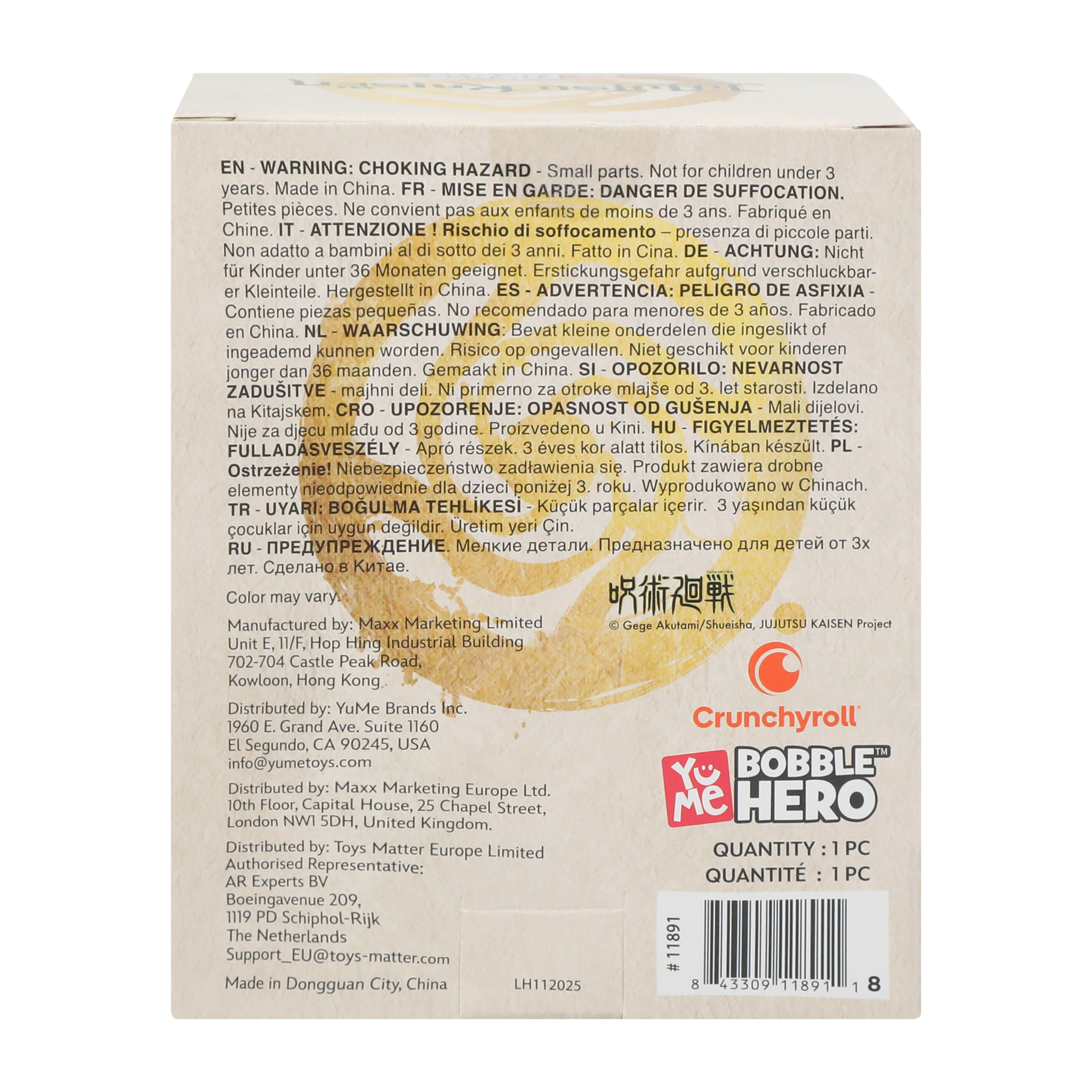 Crunchyroll® Jujustu Kaisen Bobble Hero™ Character Figure