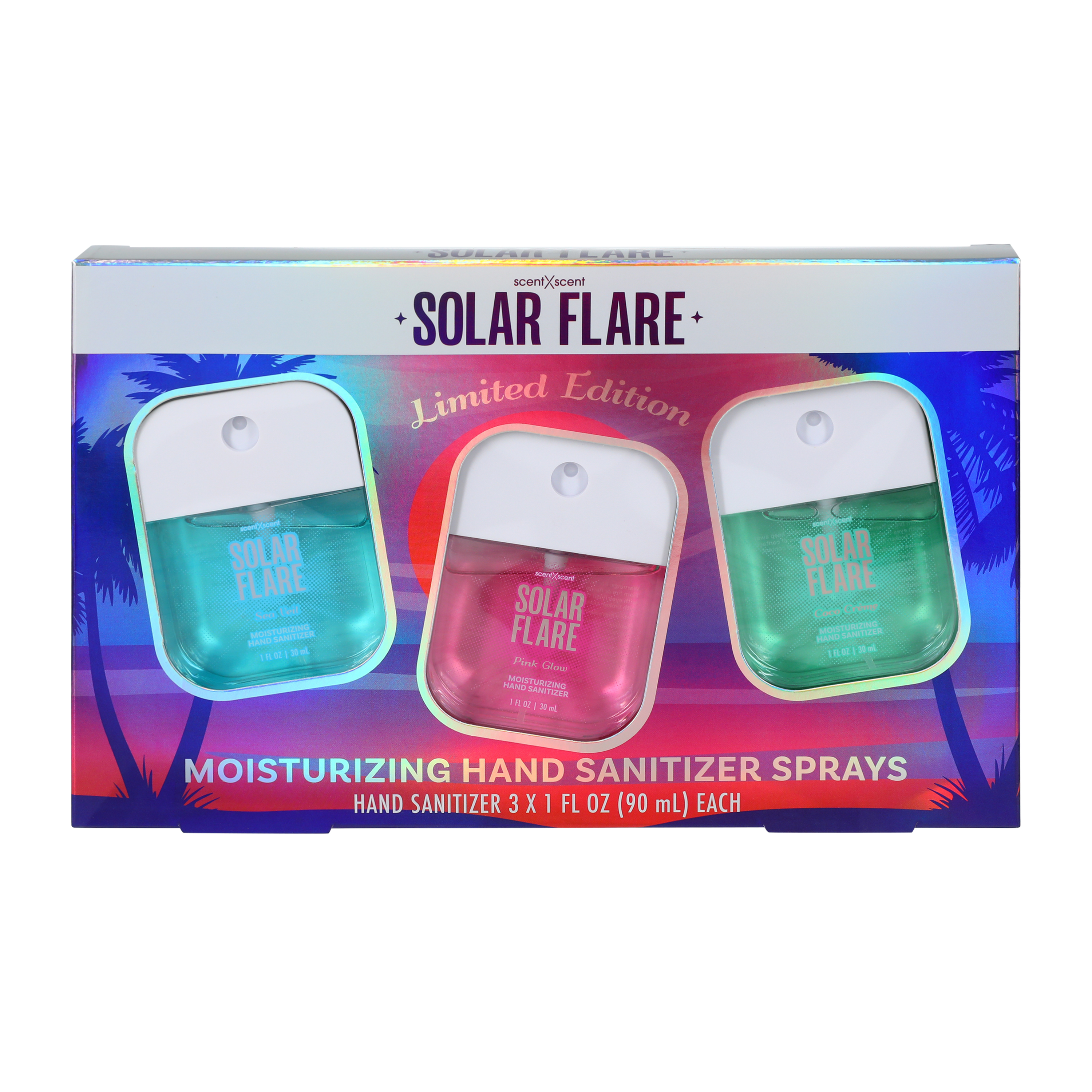 Solar Flare Limited Edition Hand Sanitizer Sprays 3-Pack