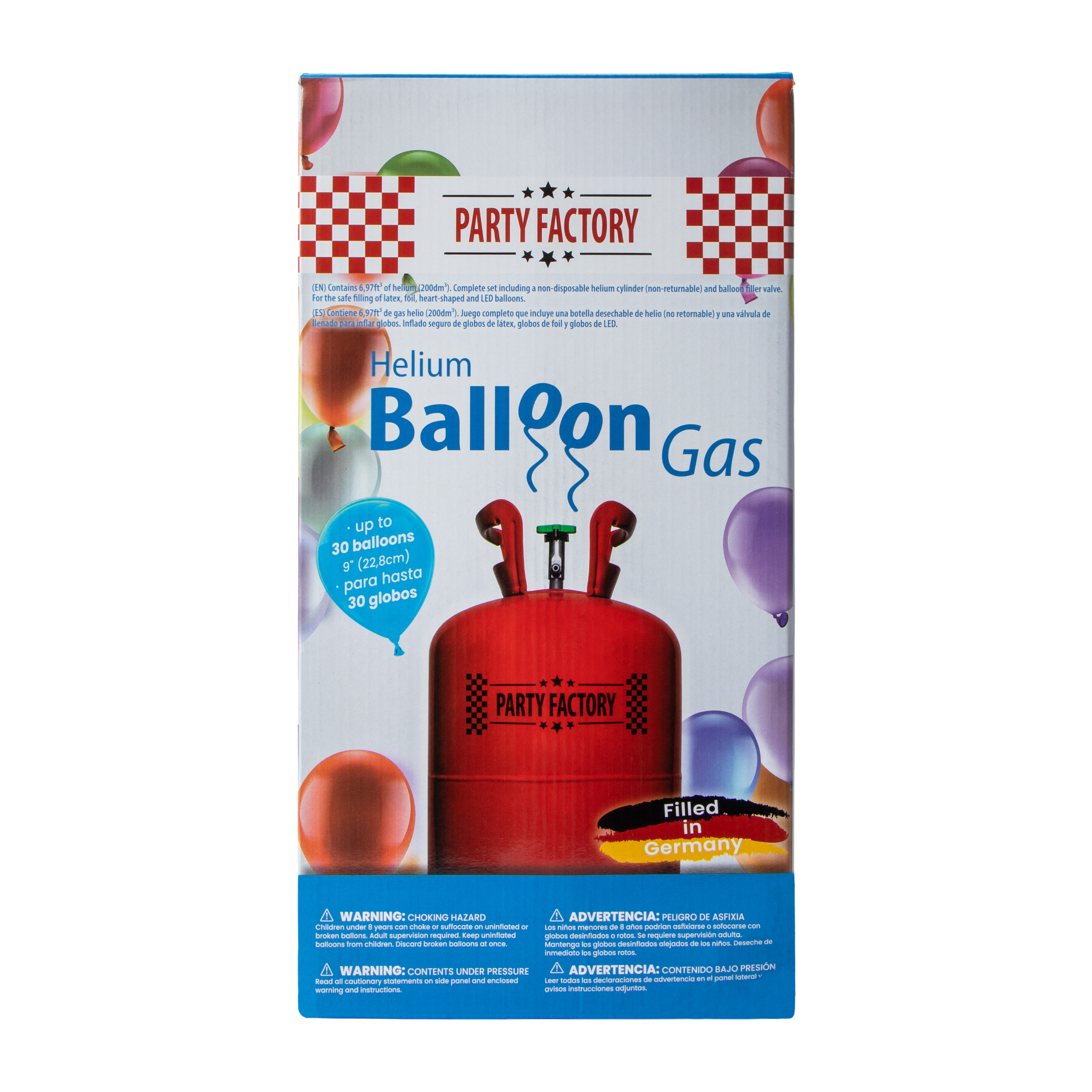 Party Factory Helium Balloon Gas Tank
