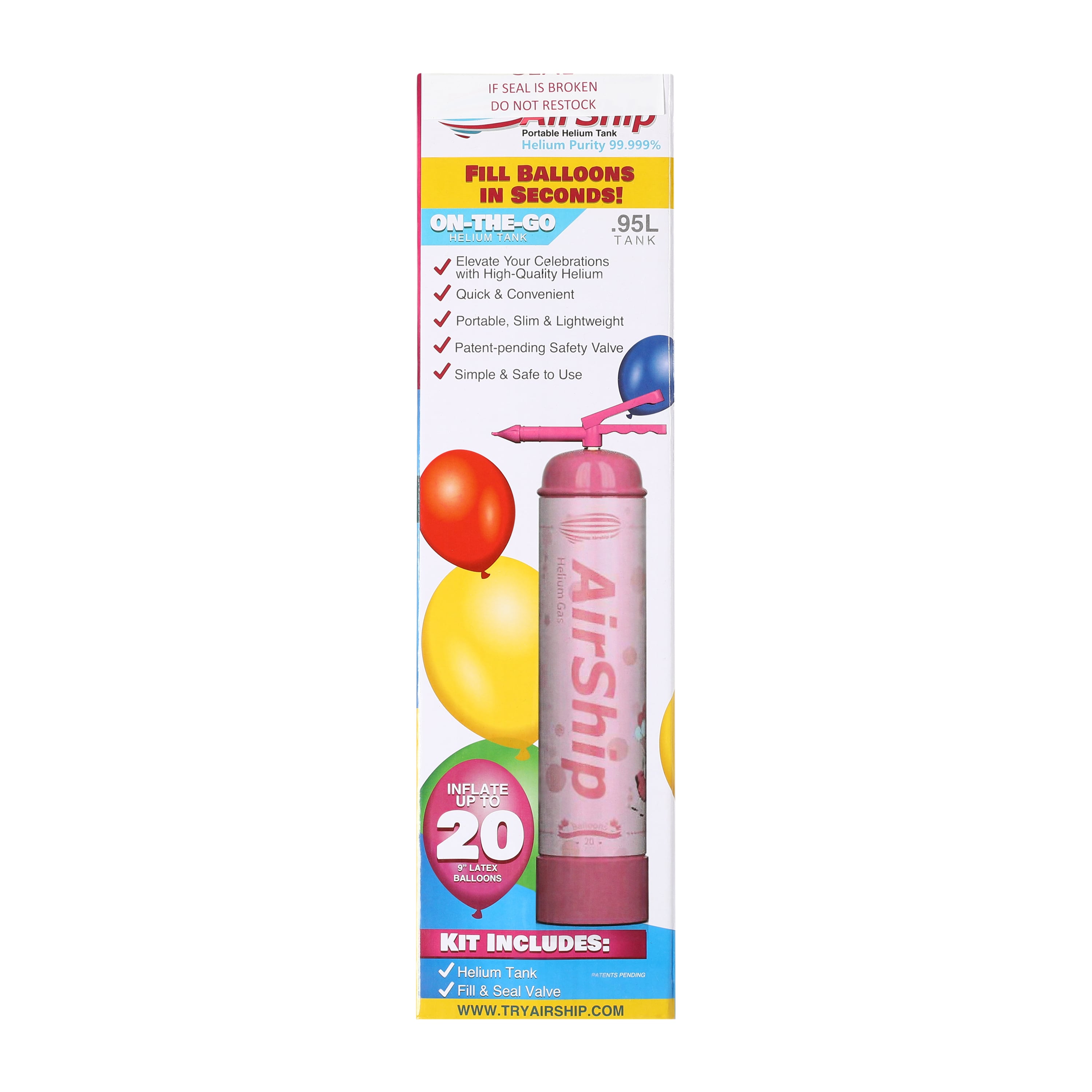 AirShip Portable Helium Tank .95L