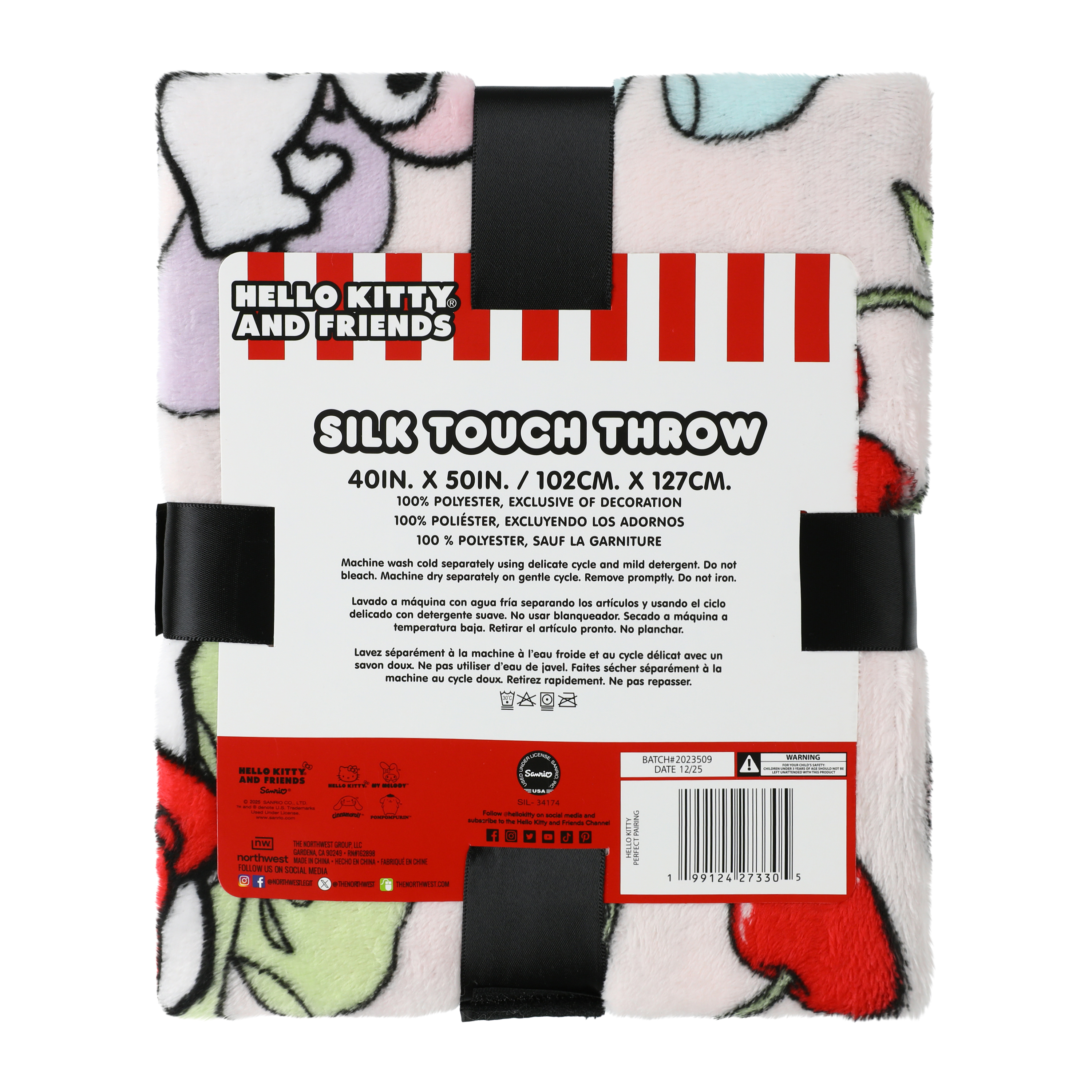 Hello Kitty And Friends® Silk Touch Throw 40inx50in