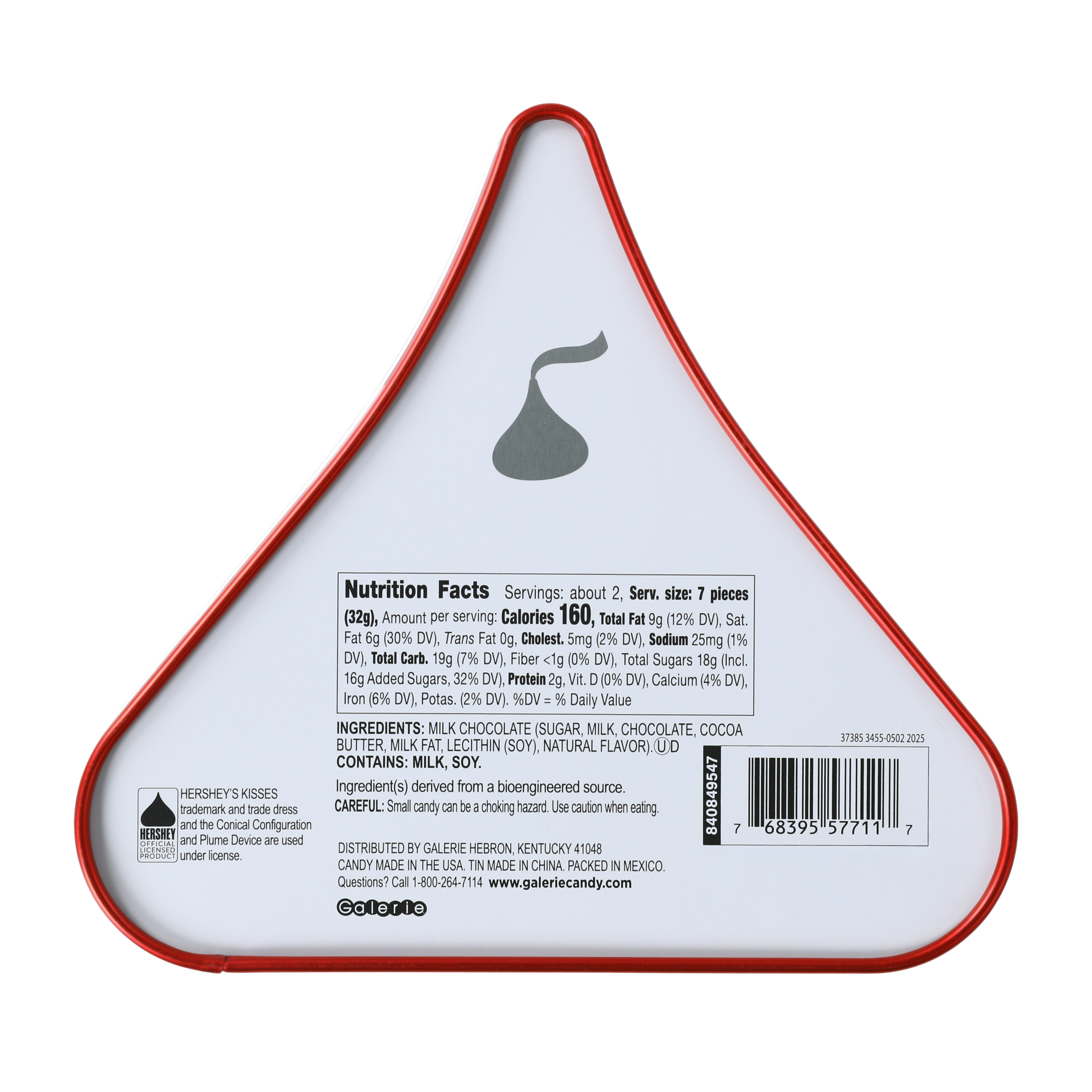 Hershey's Kisses Tin 2.24oz