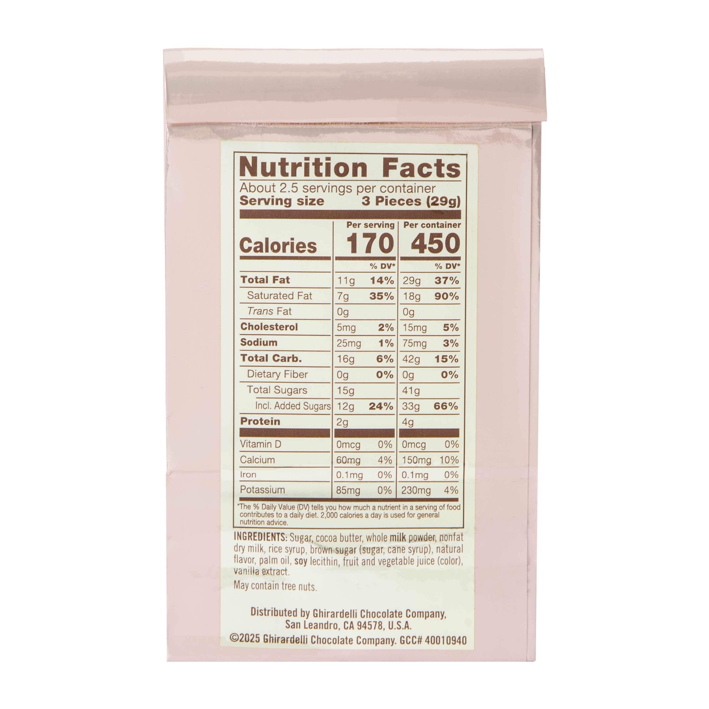 Ghirardelli® Limited Edition Hearts Crème Brulee Chocolates 2.7oz