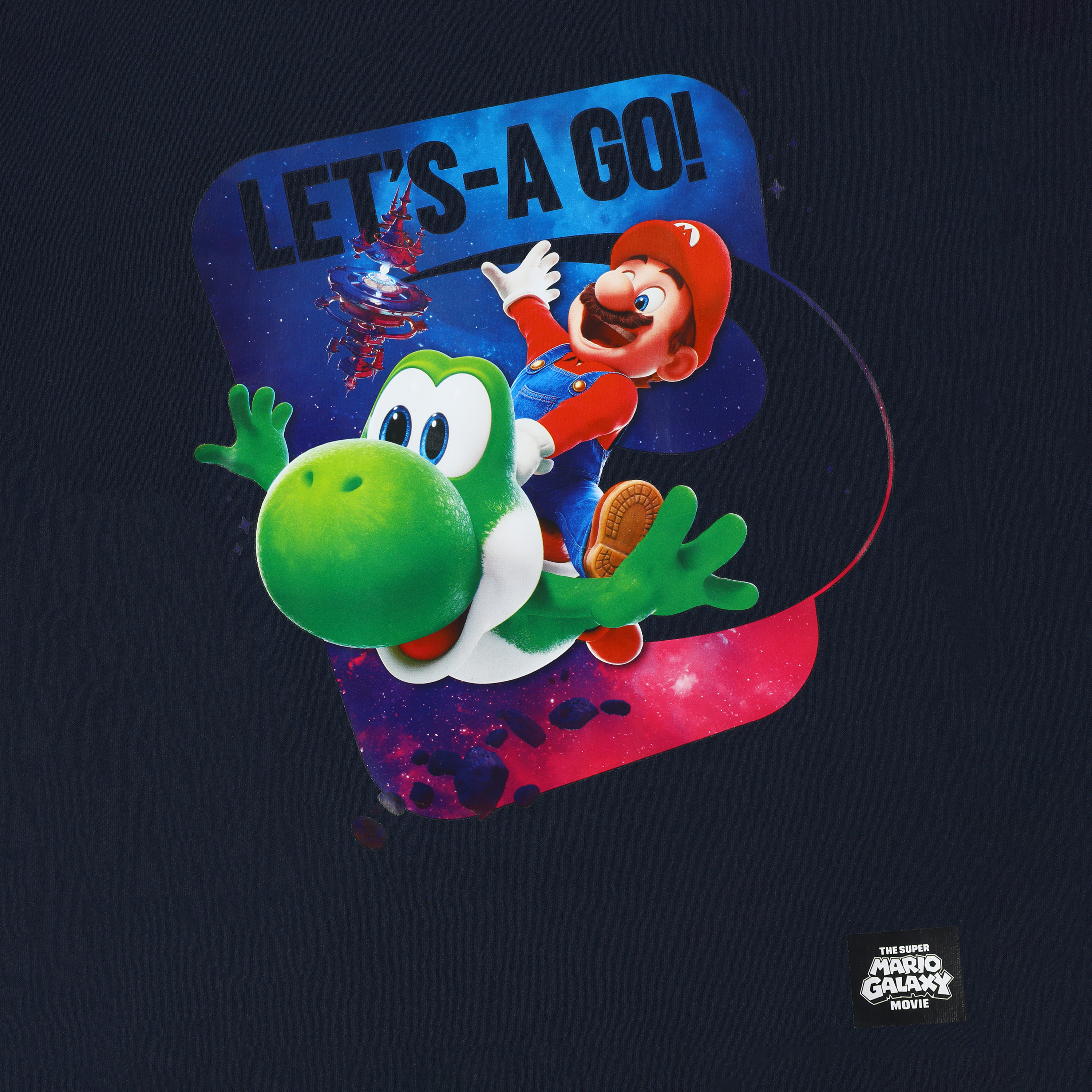 Kids The Super Mario Galaxy Movie Let's-A Go! Graphic Tee