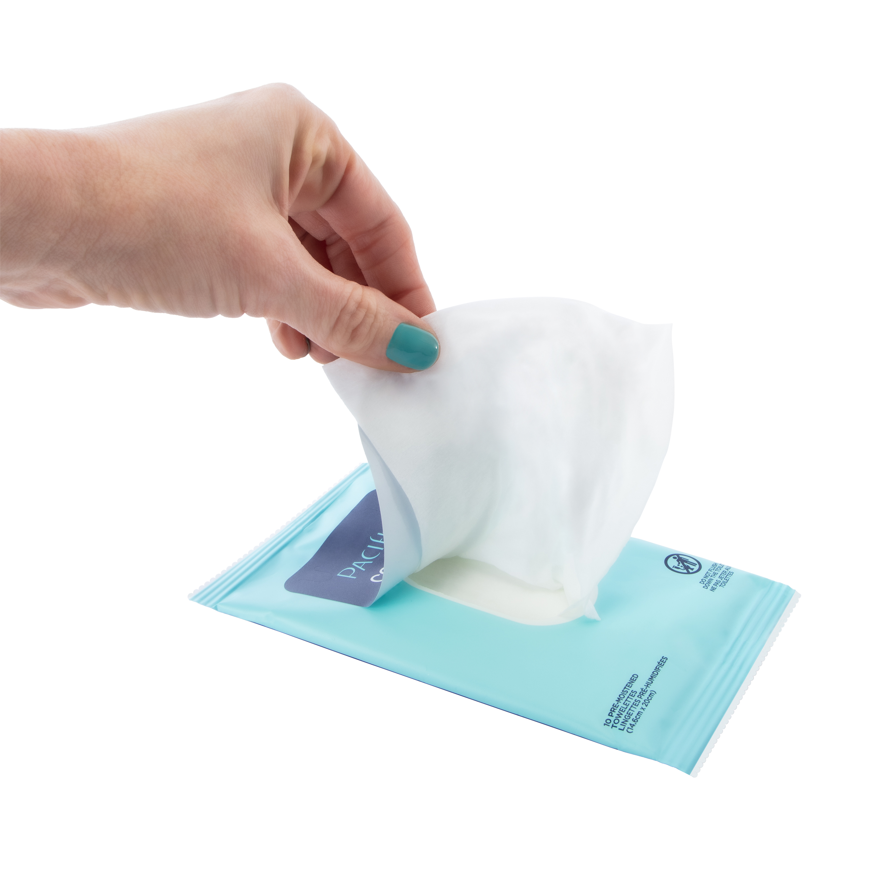 Pacifica Coconut Underarm Deodorant Odor Neutralizing Wipes 10-Count