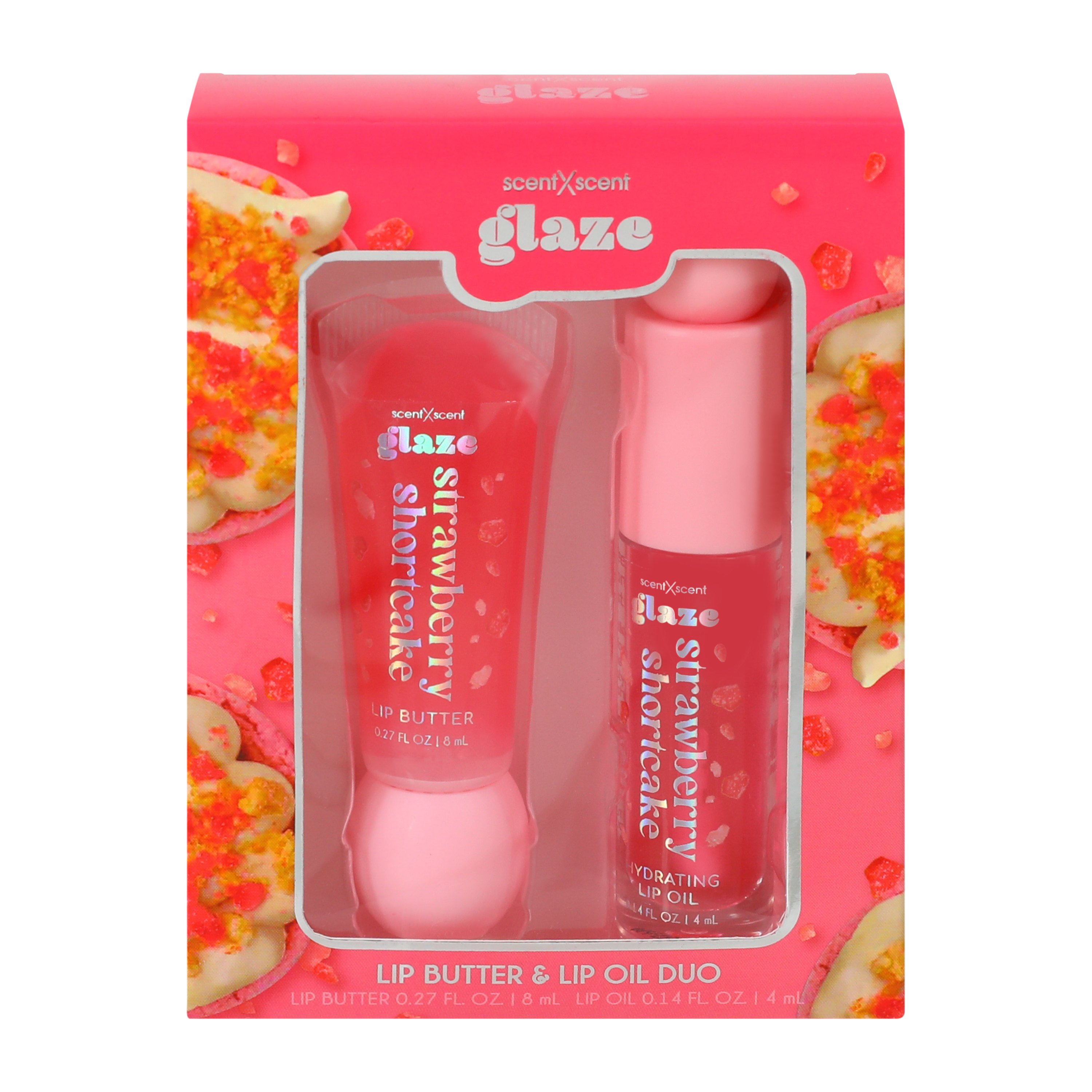 Glaze Strawberry Shortcake Lip Butter & Oil Duo Set