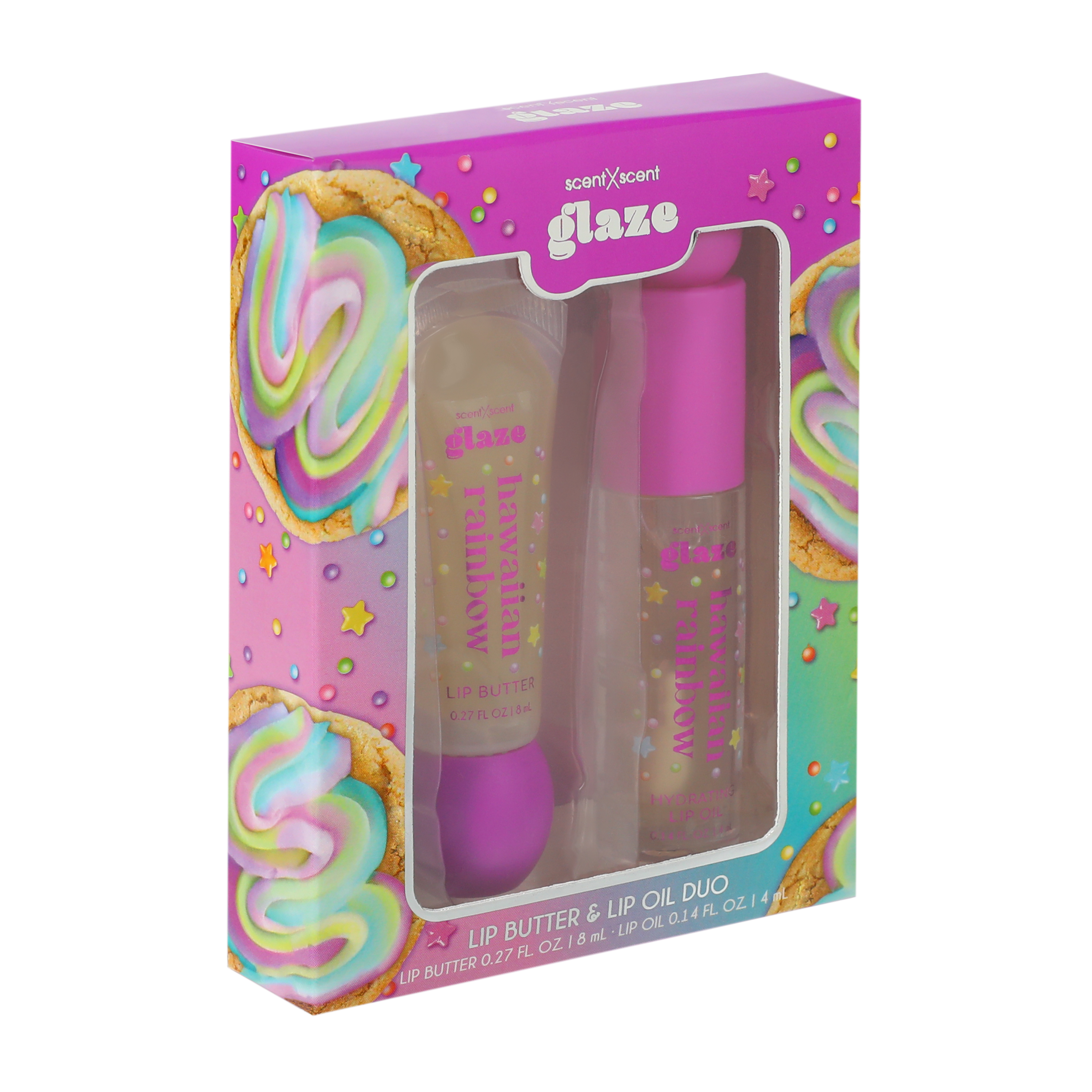 Glaze Hawaiian Rainbow Lip Butter & Oil Duo Set
