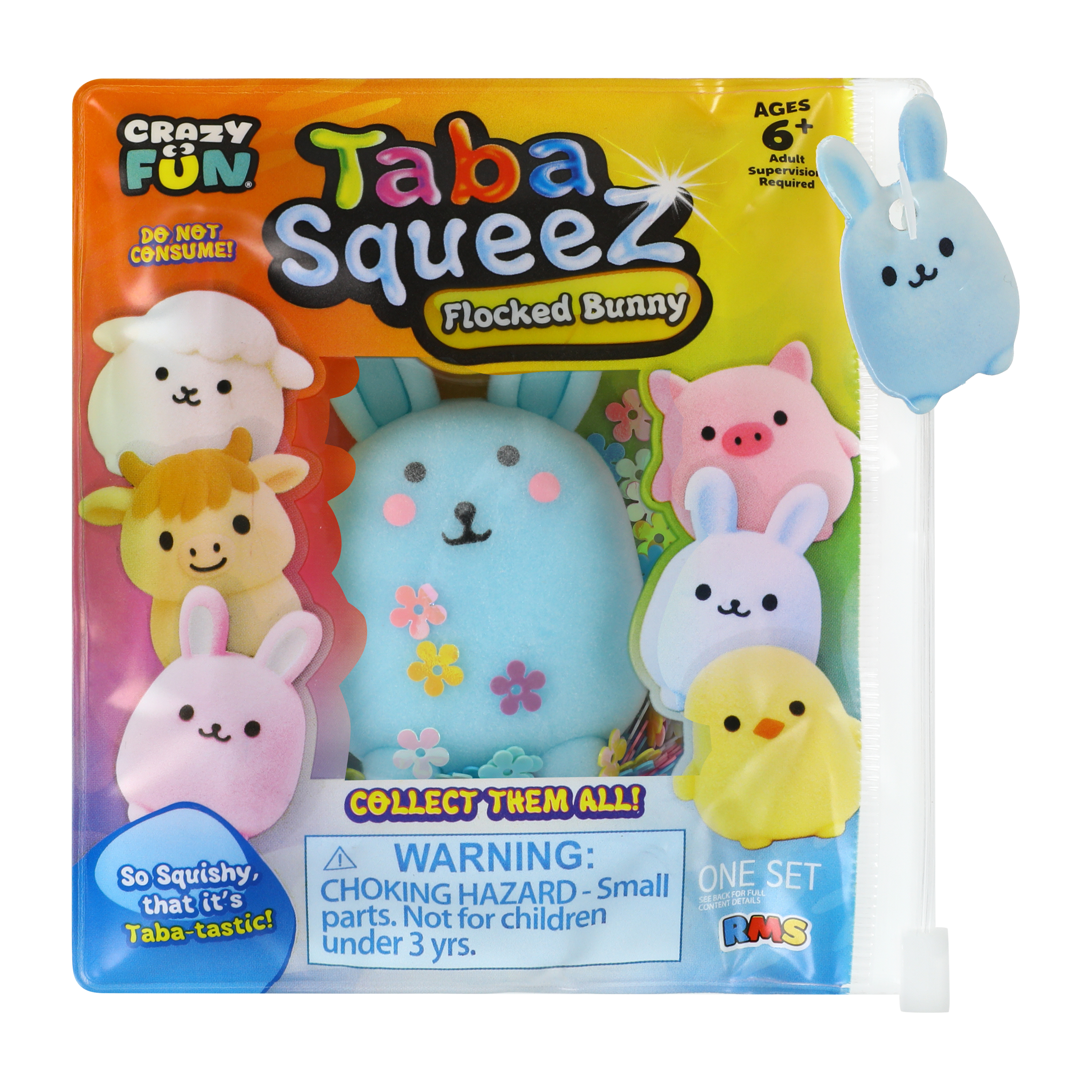 Crazy Fun® Taba-Squeez Flocked Toy Set