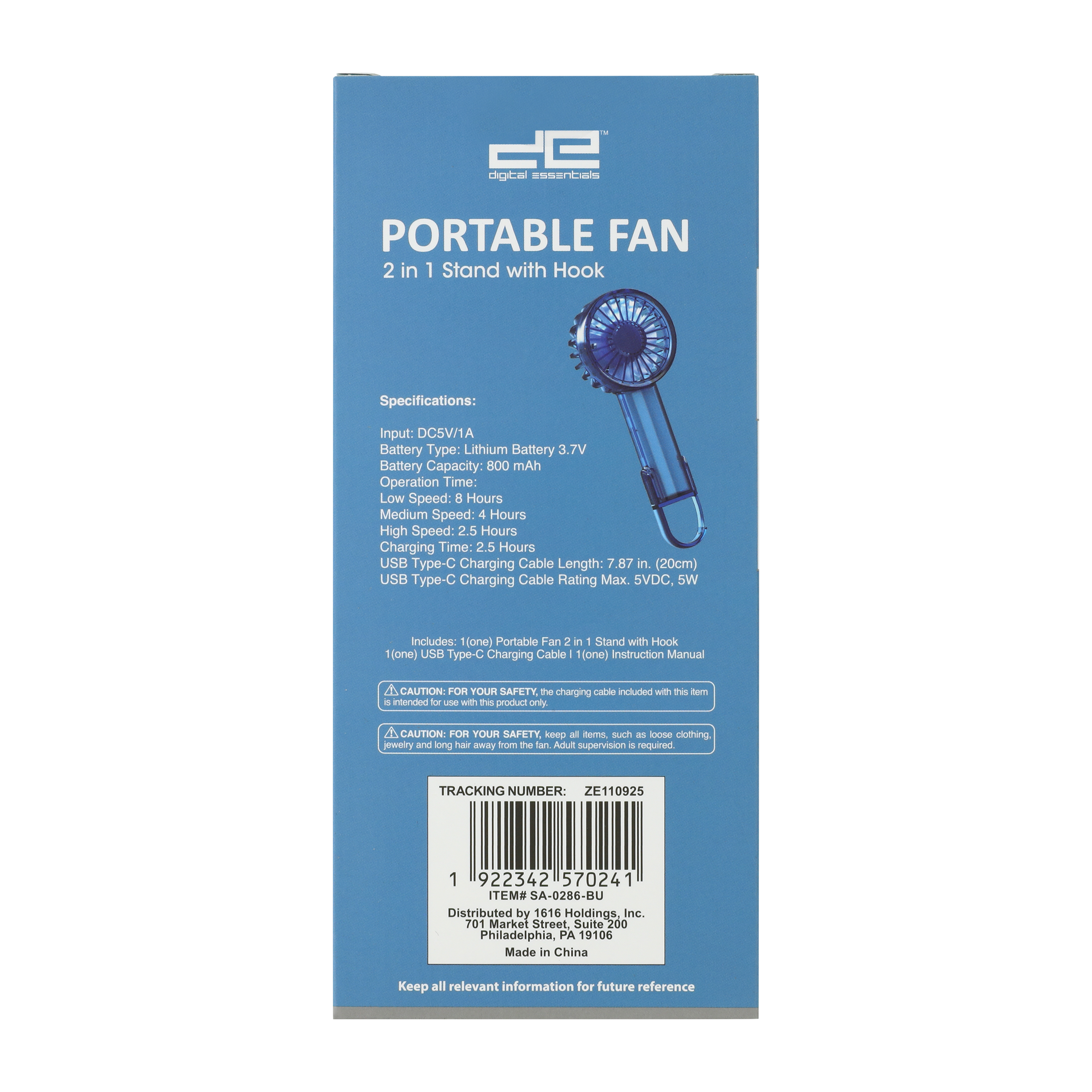 Digital Essentials™ Portable Fan