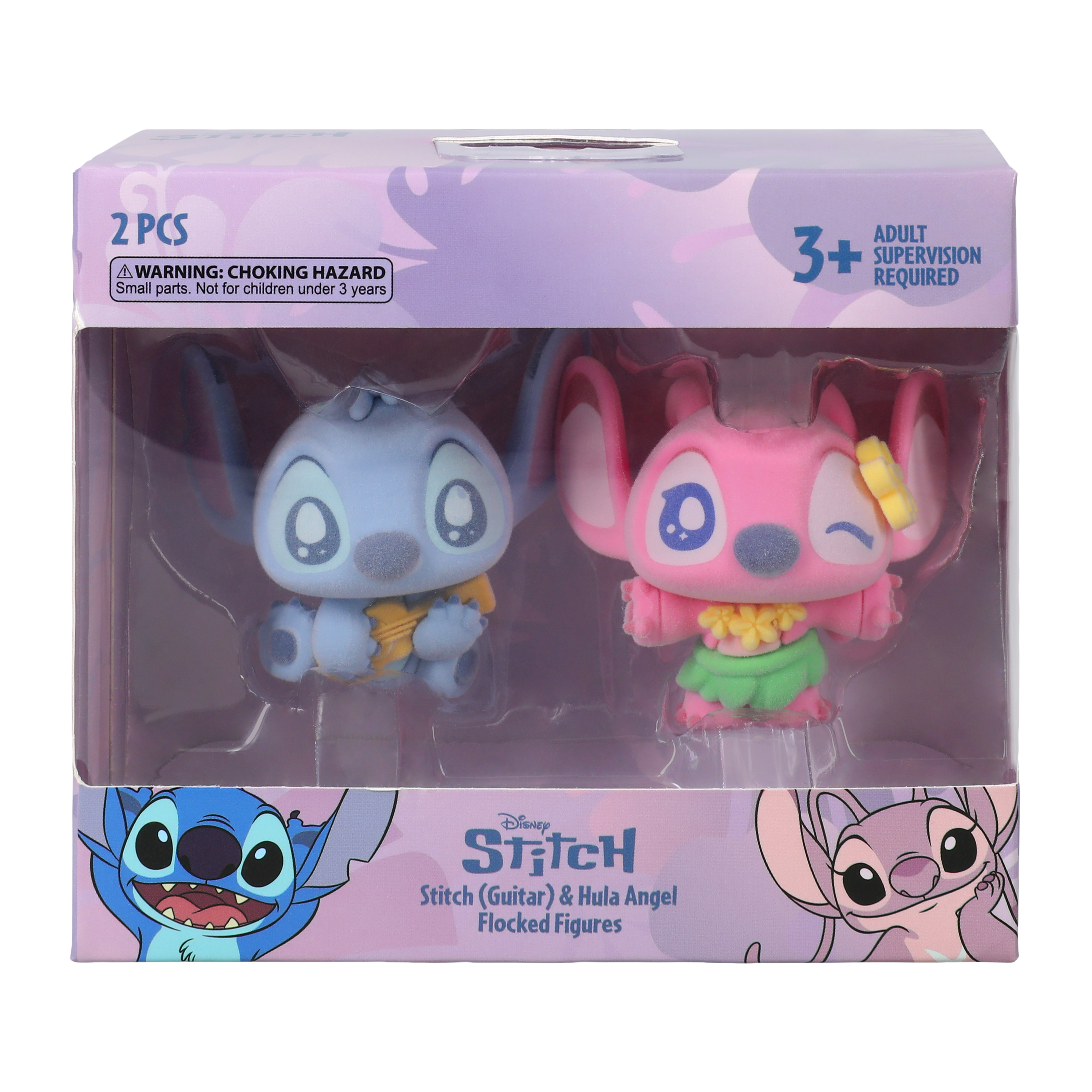 Disney Stitch Flocked Figures 2-Pack