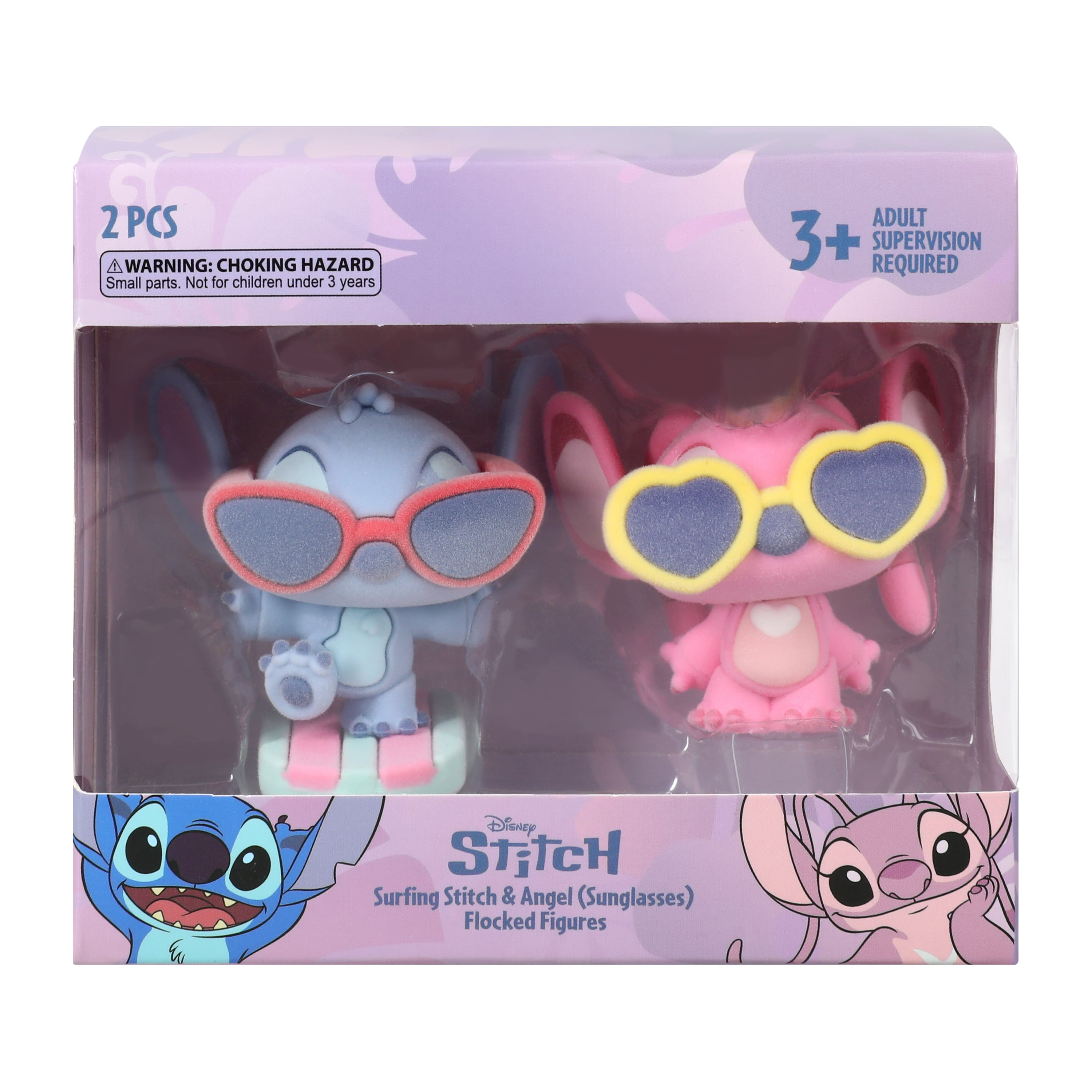 Disney Stitch Flocked Figures 2-Pack