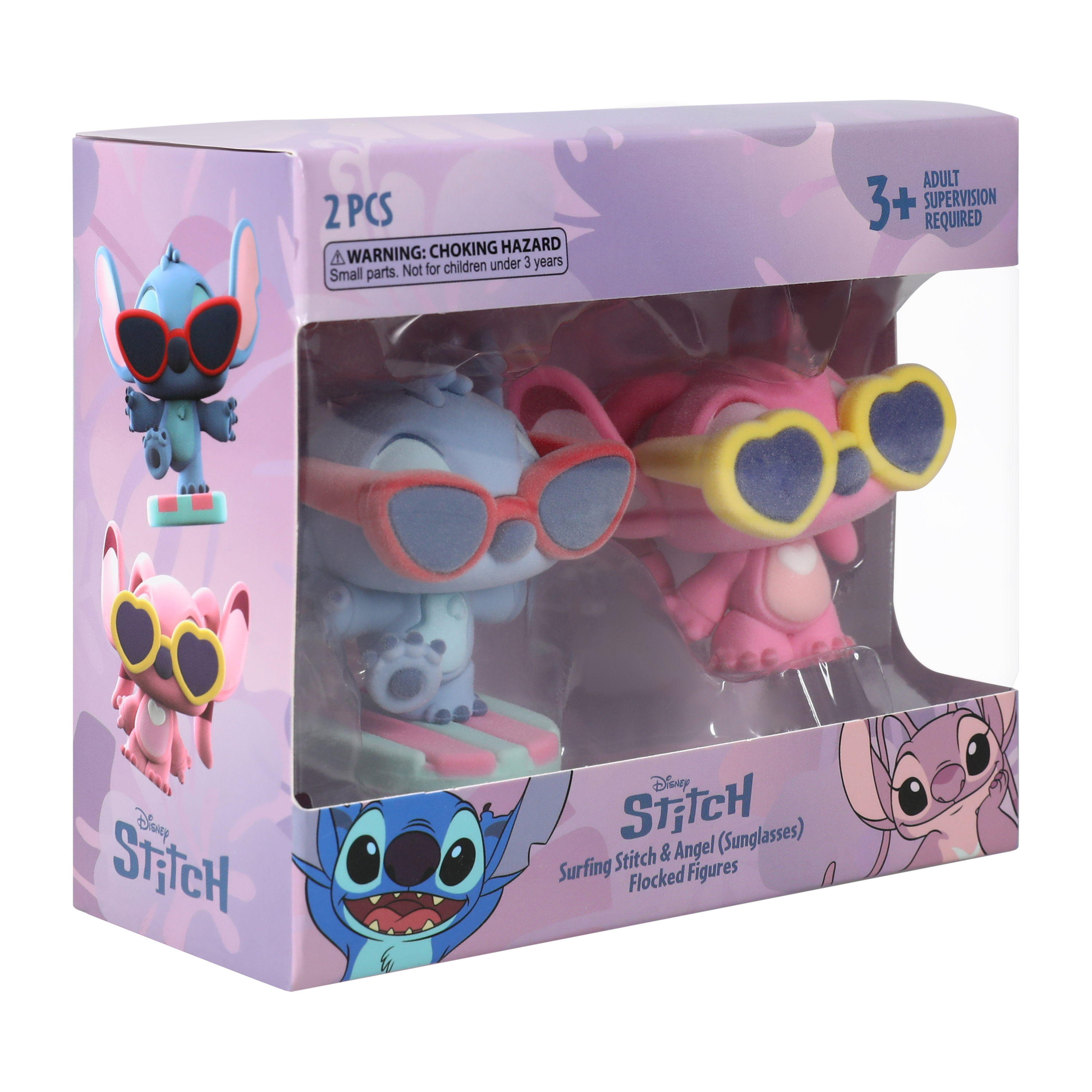 Disney Stitch Flocked Figures 2-Pack