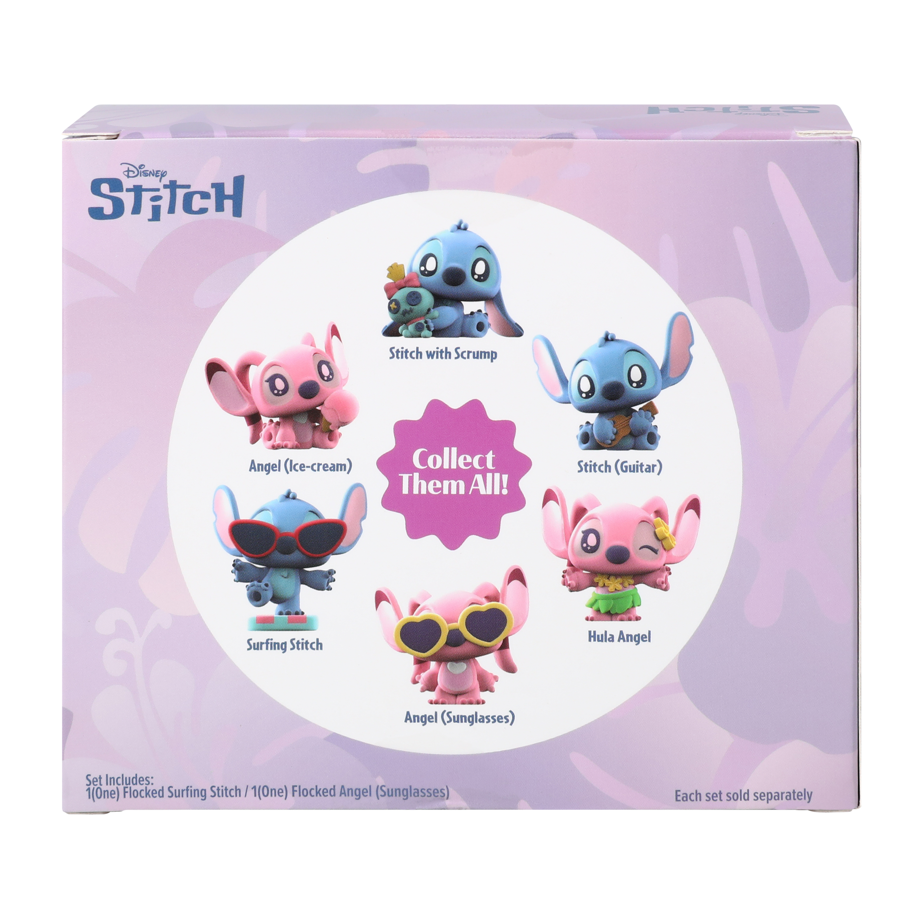 Disney Stitch Flocked Figures 2-Pack