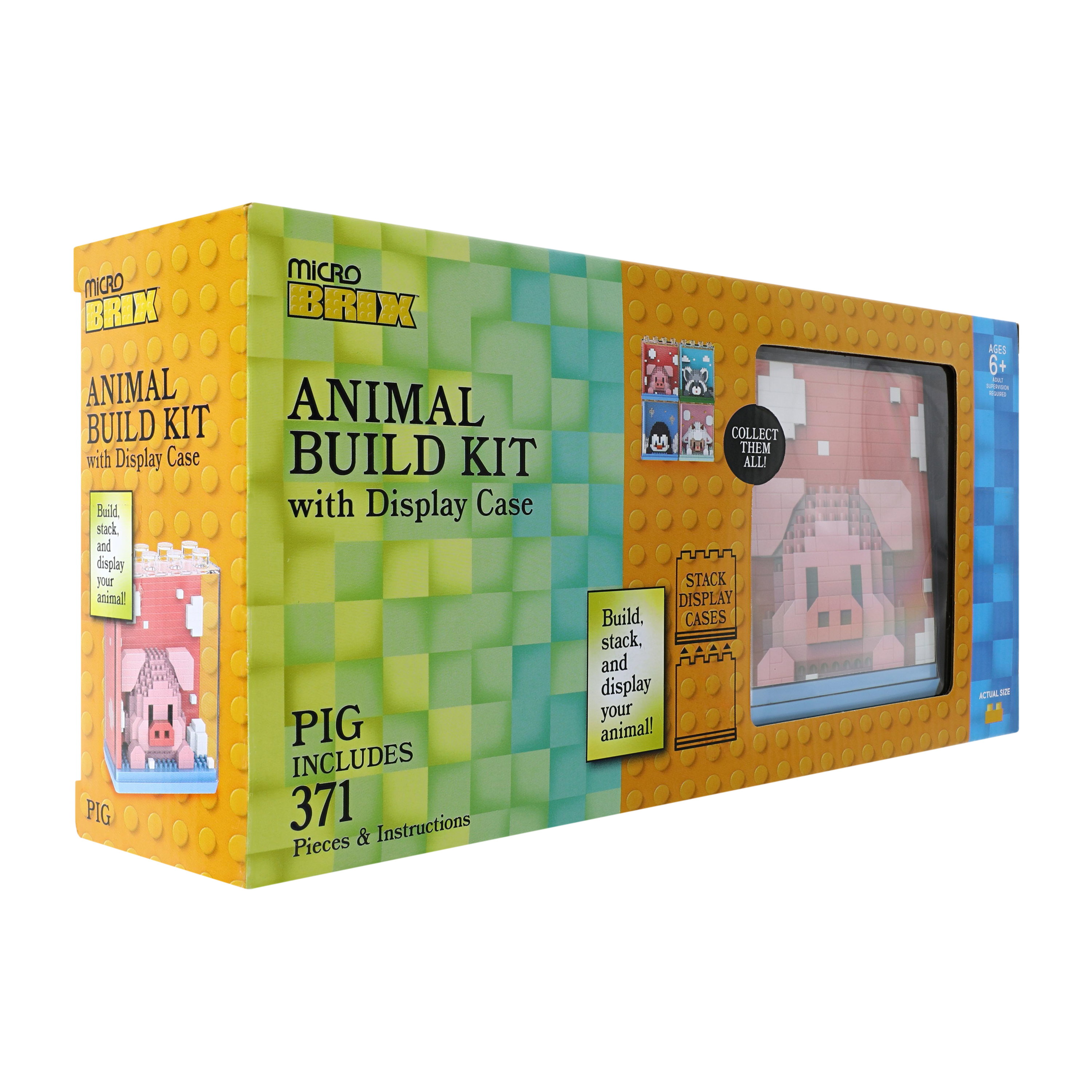 Micro Brix™ Animal Build Kit With Display Case