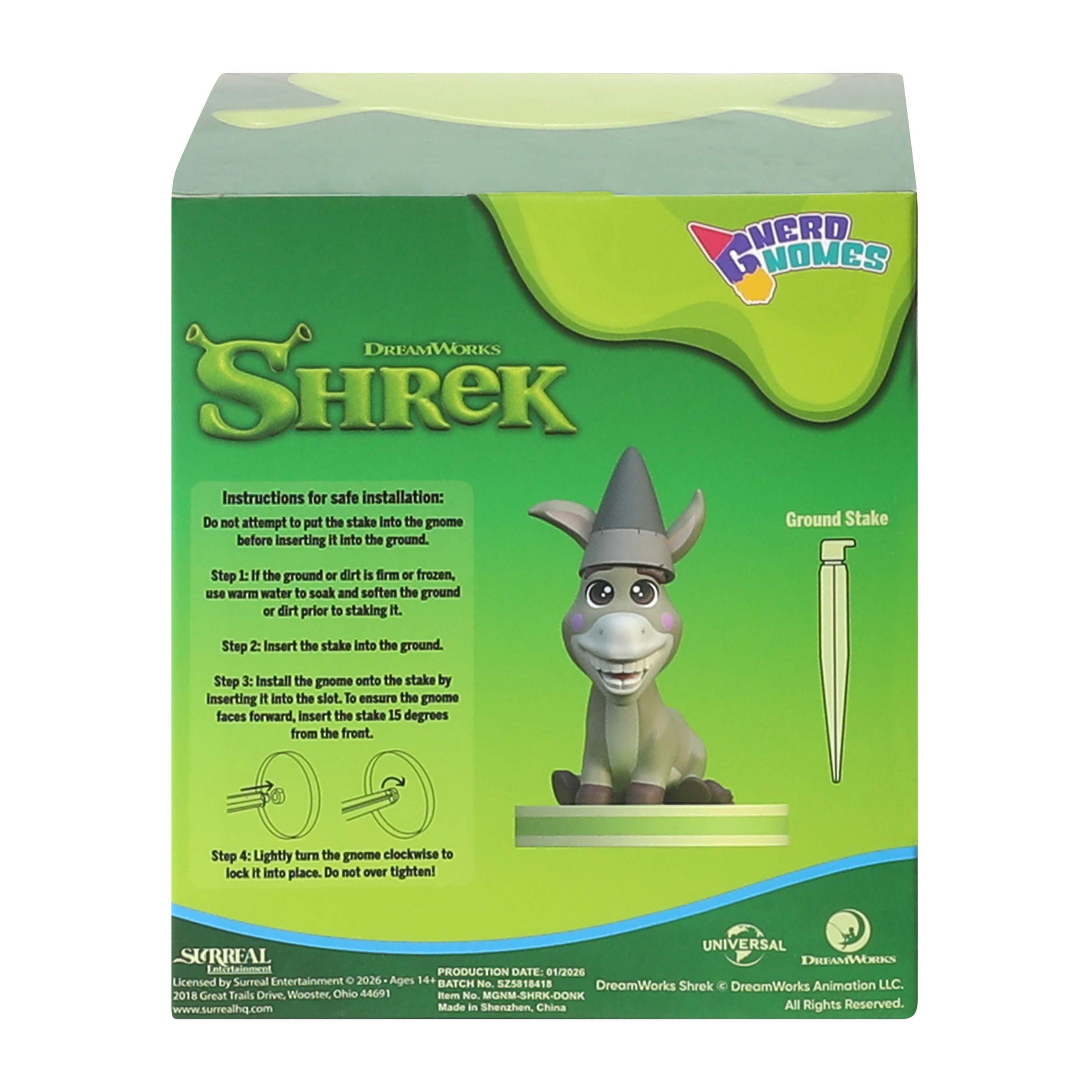 DreamWorks Shrek Character Garden Gnome