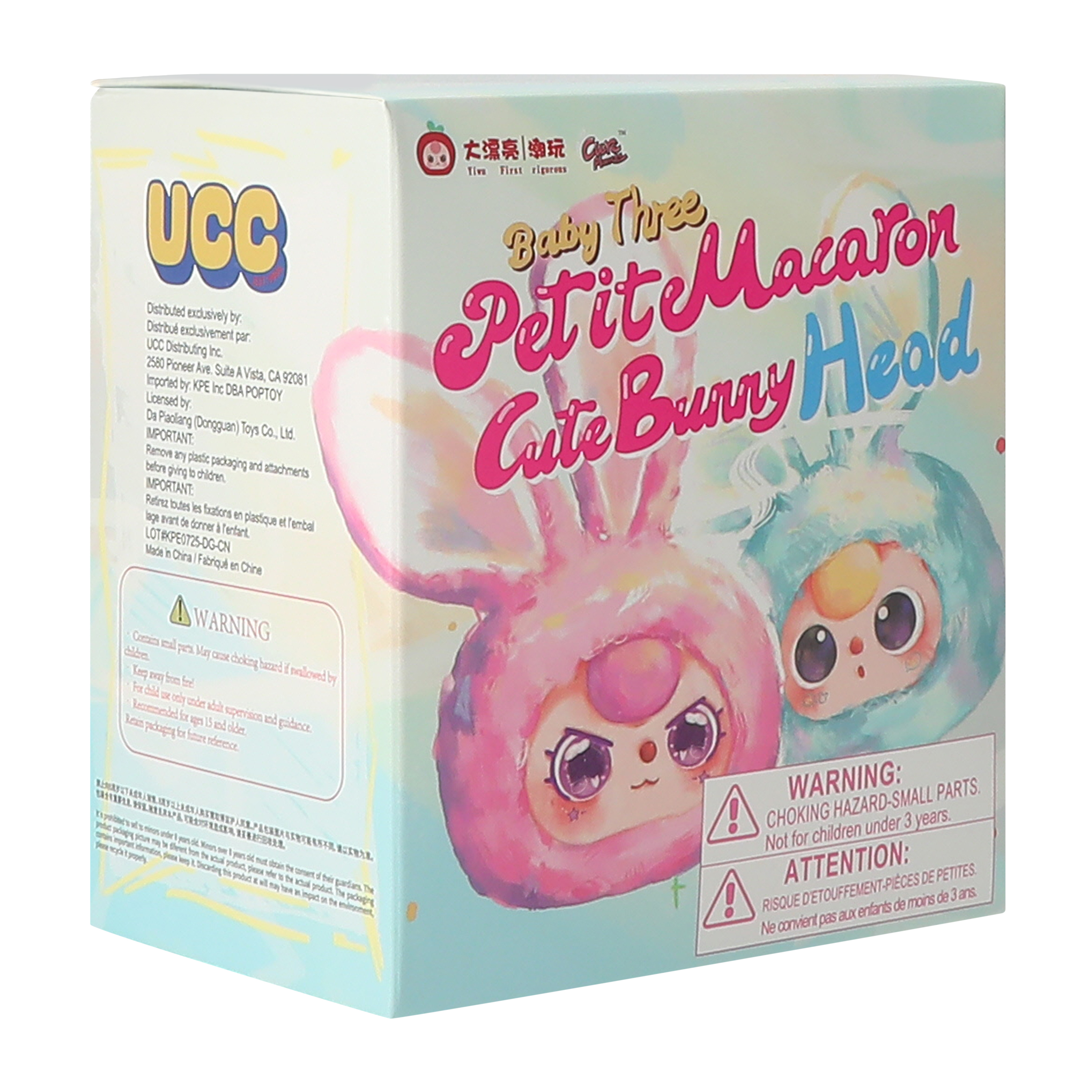 Baby Three Macaron Cute Bunny Head (Styles May Vary)