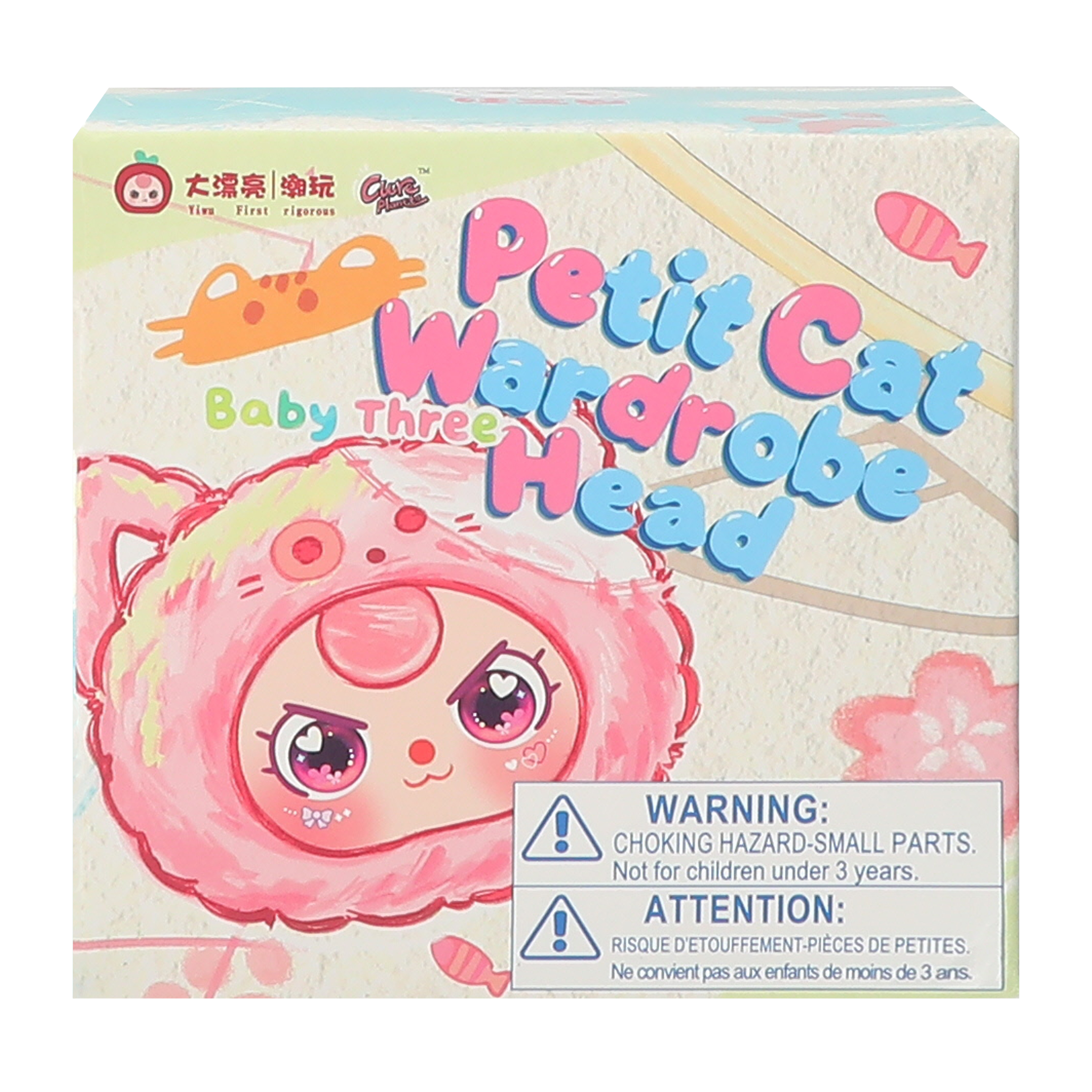Baby Three Petite Cat Head (Styles May Vary)