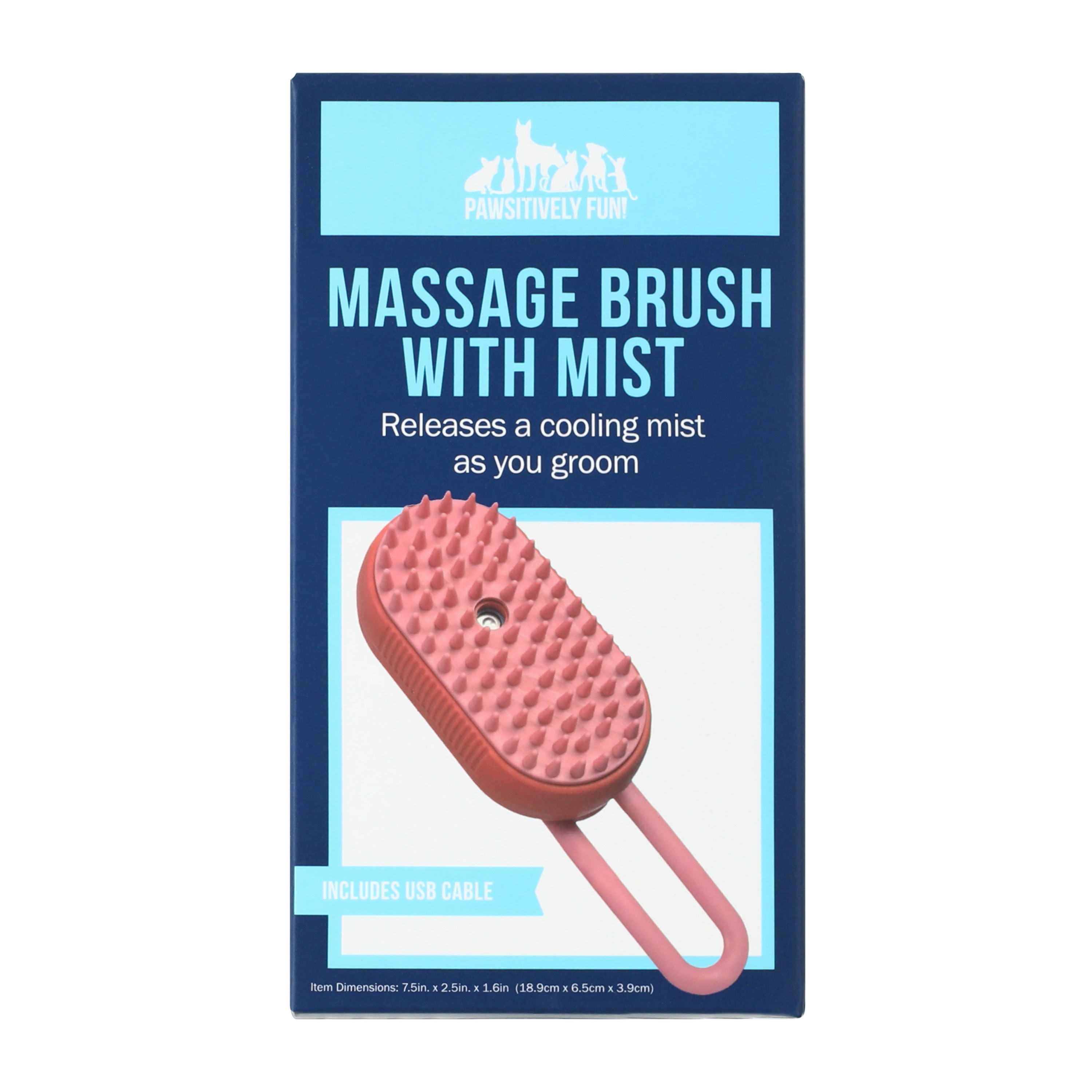 Pawsitively Fun! Massage Brush With Mist