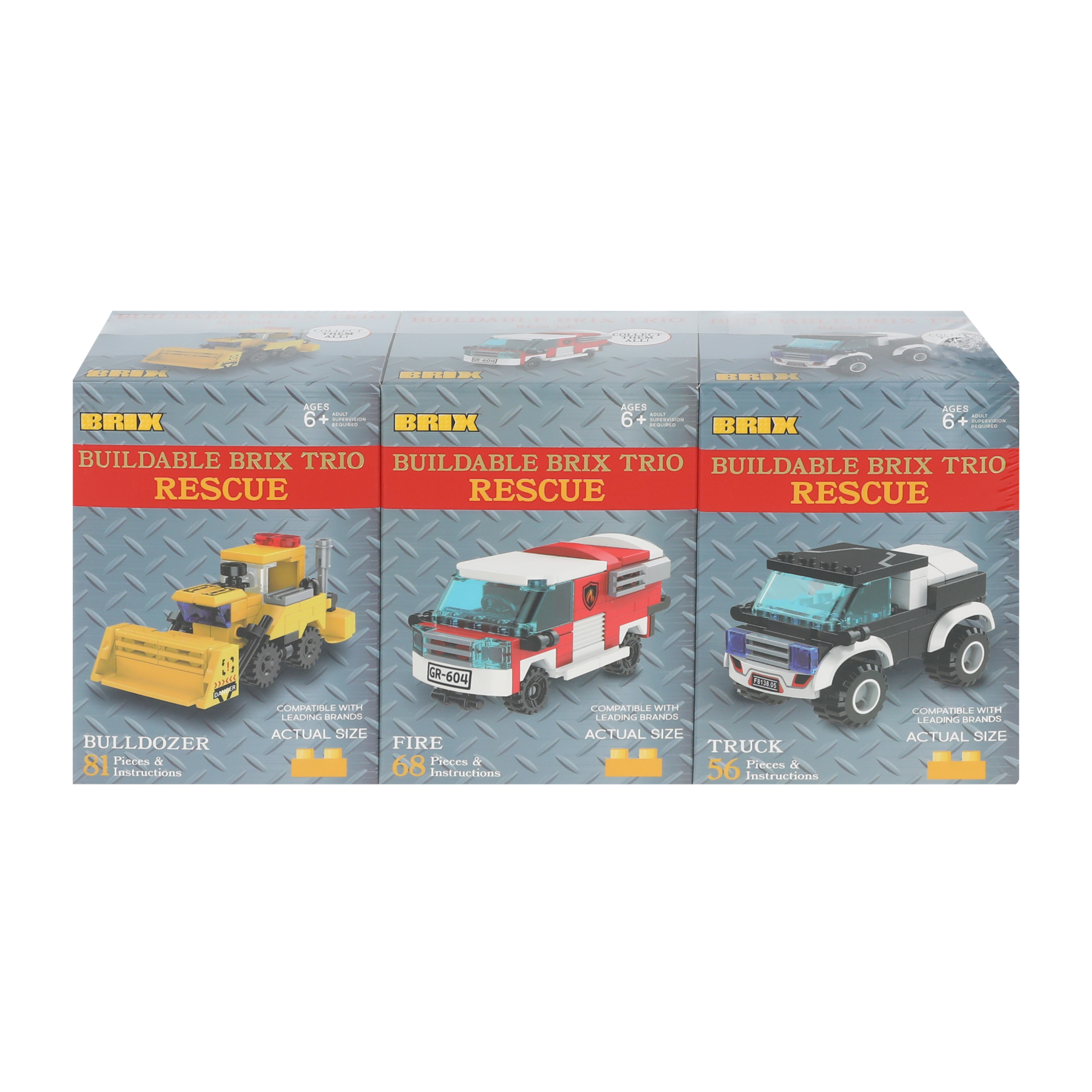 Brix™ Buildable Brix Trio Build Set