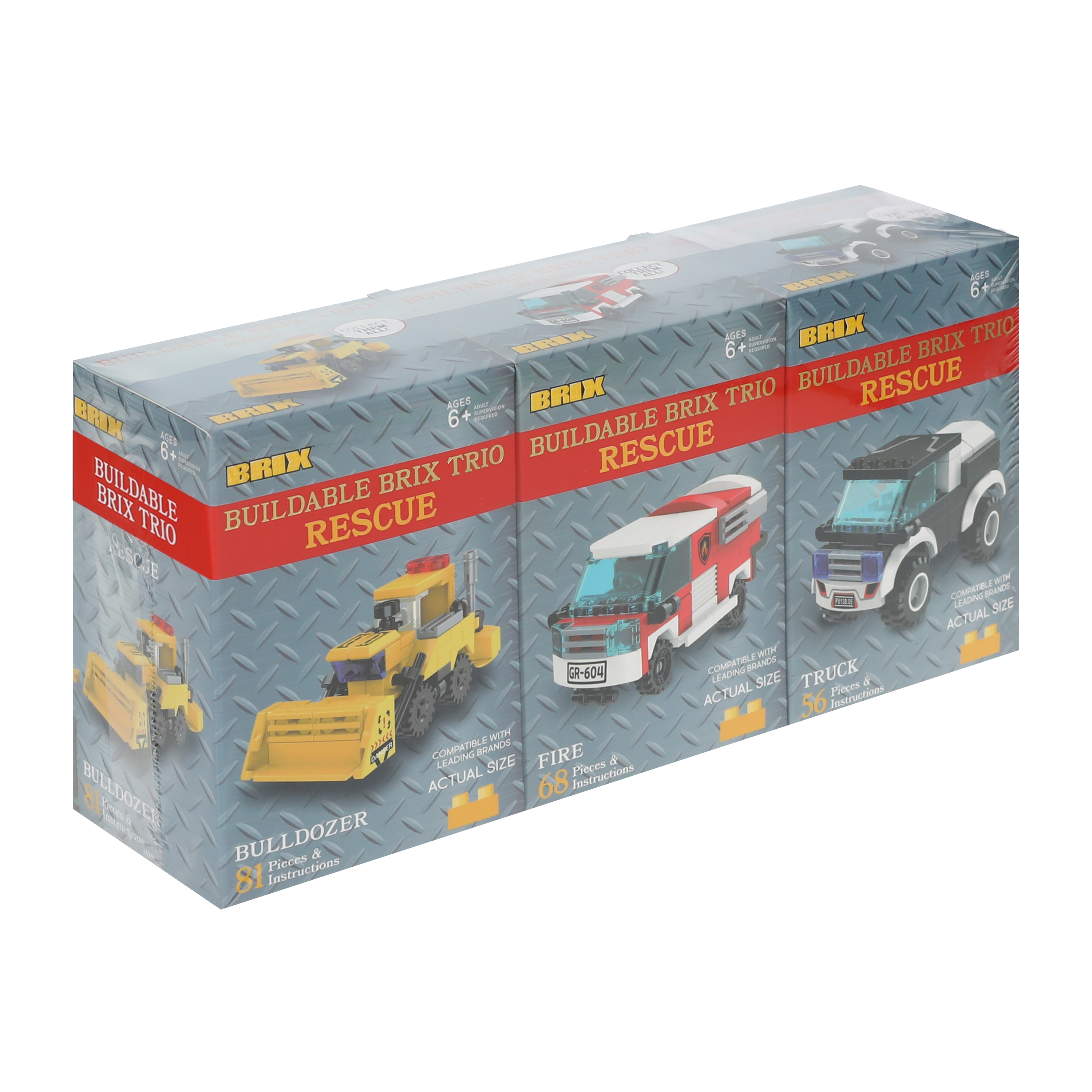 Brix™ Buildable Brix Trio Build Set